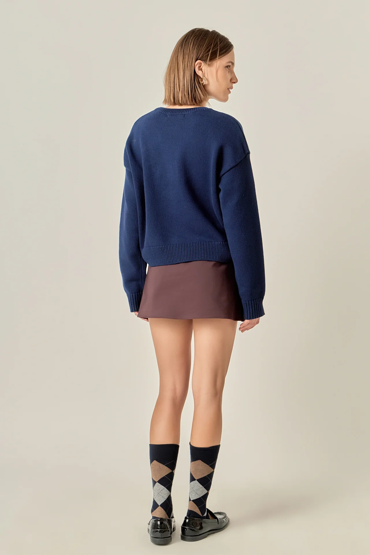 Eloise Bow Striped Knit Top - Image 4