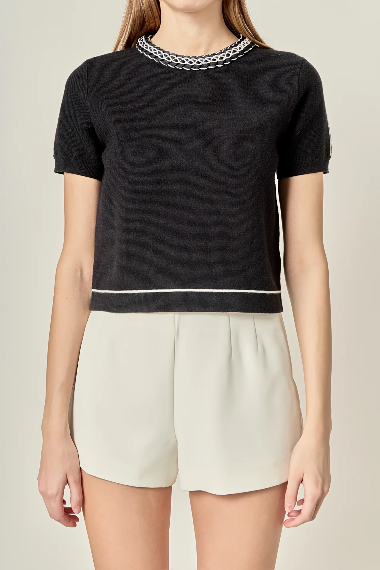 Braided Detail Knit Top - Image 2