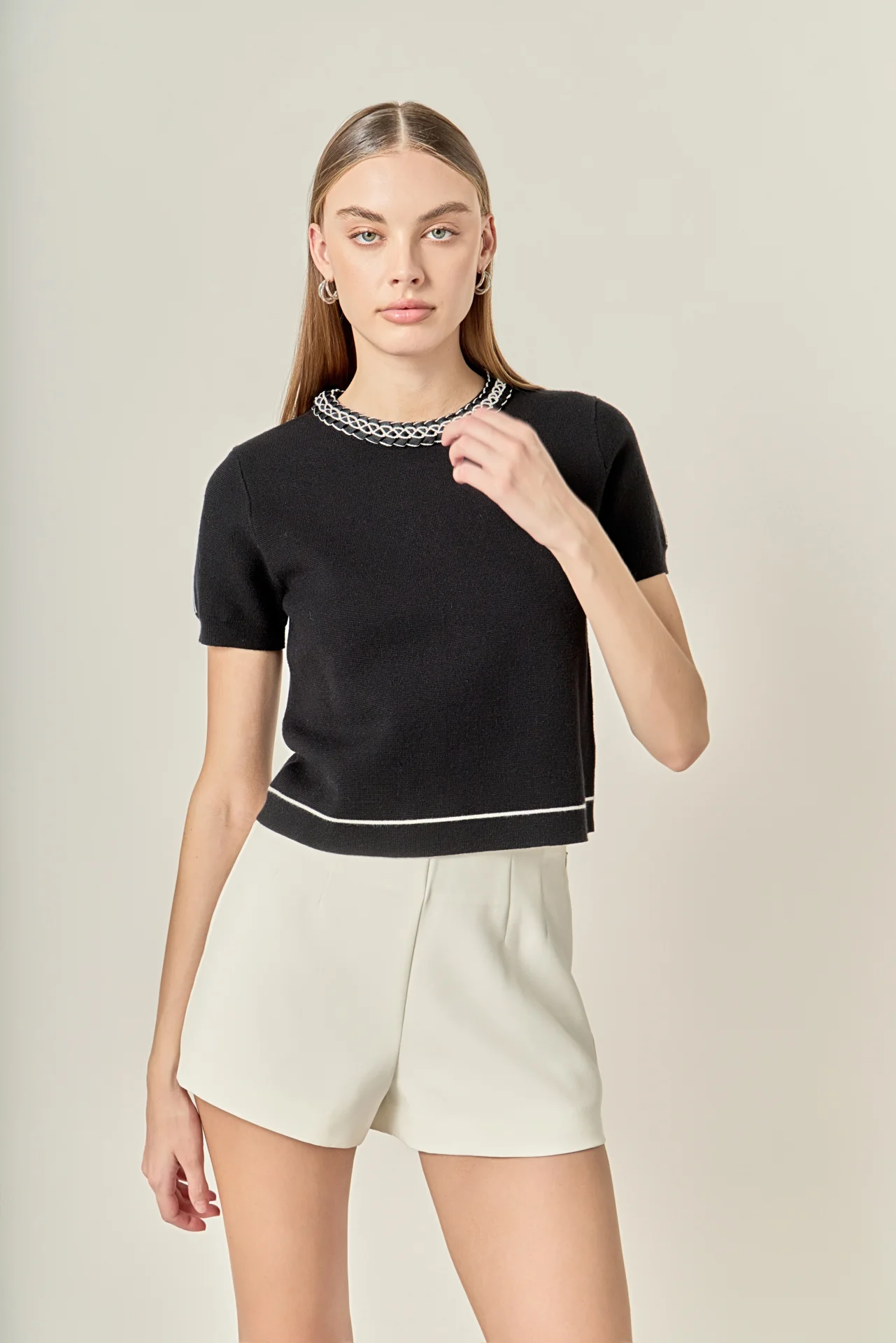 Braided Detail Knit Top - Image 6