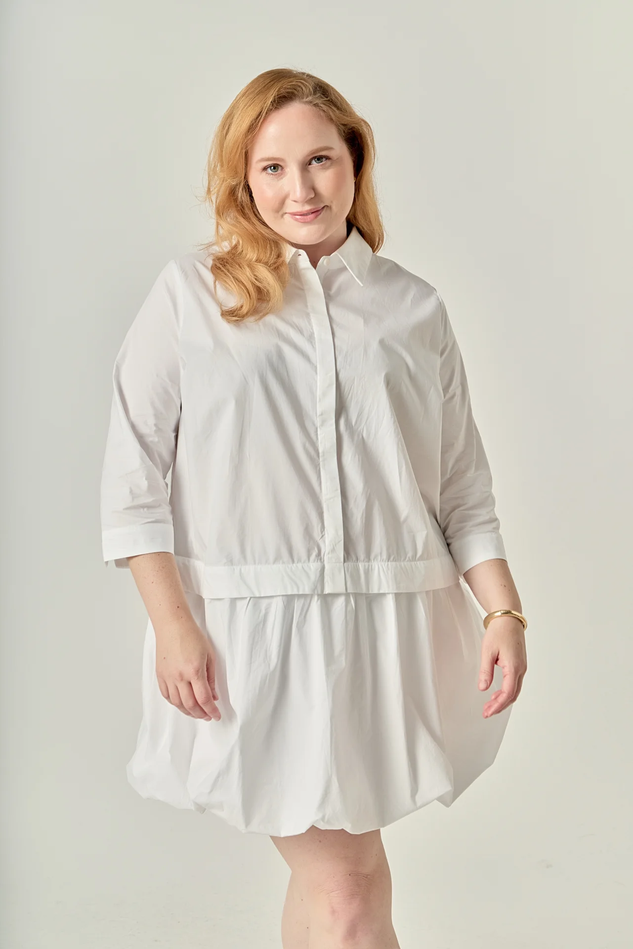 Bubble Hem Shirt Dress - Image 5