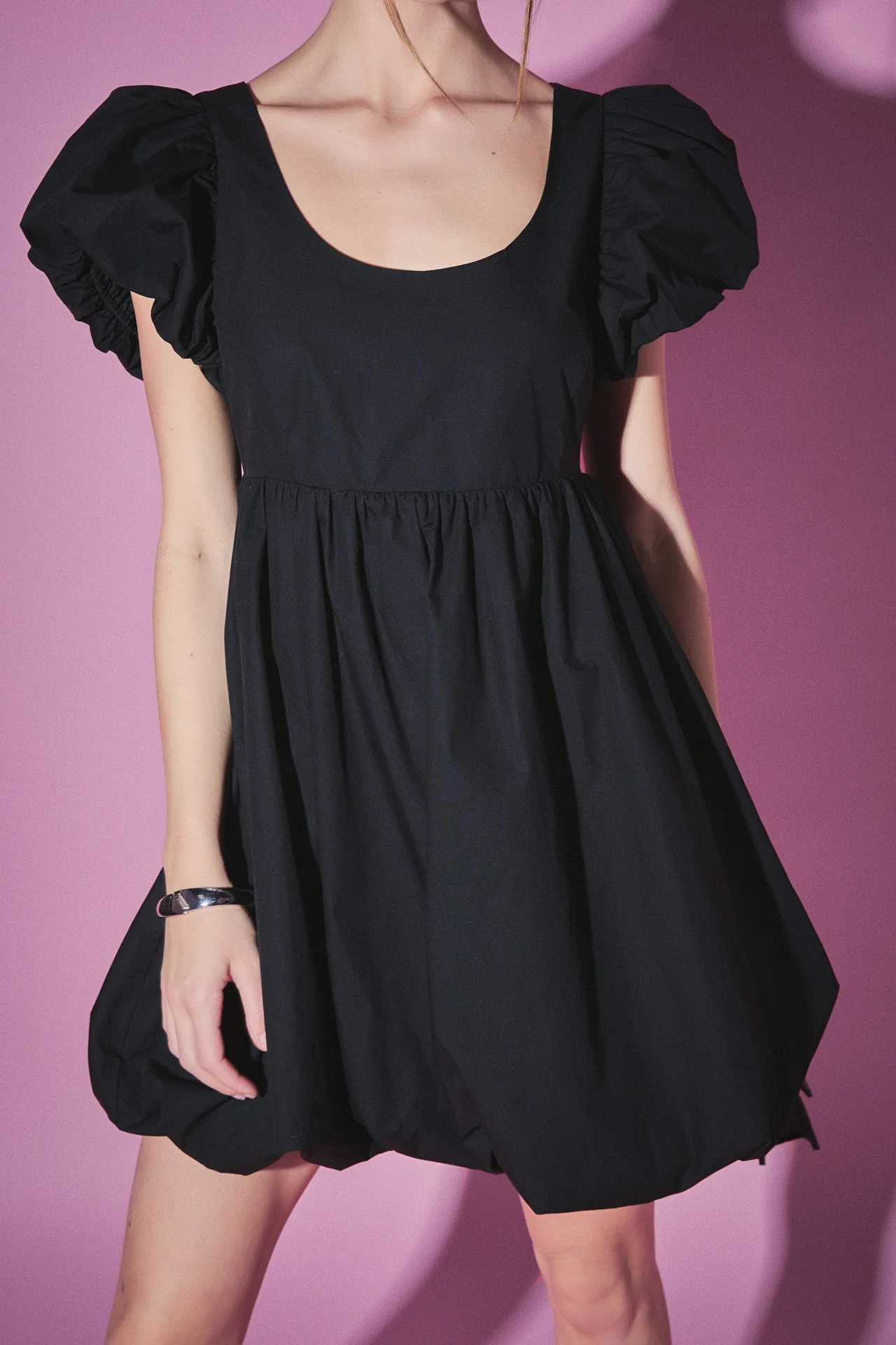 Bubble Scoop Neck Dress - Image 2