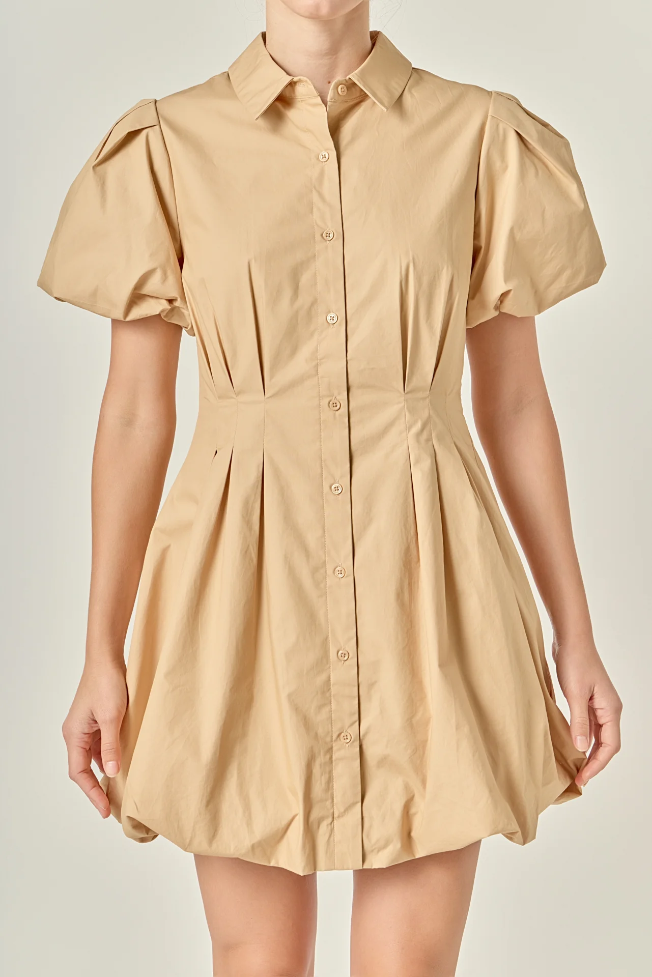 Button Down Bubble Mini Skirt - Image 2