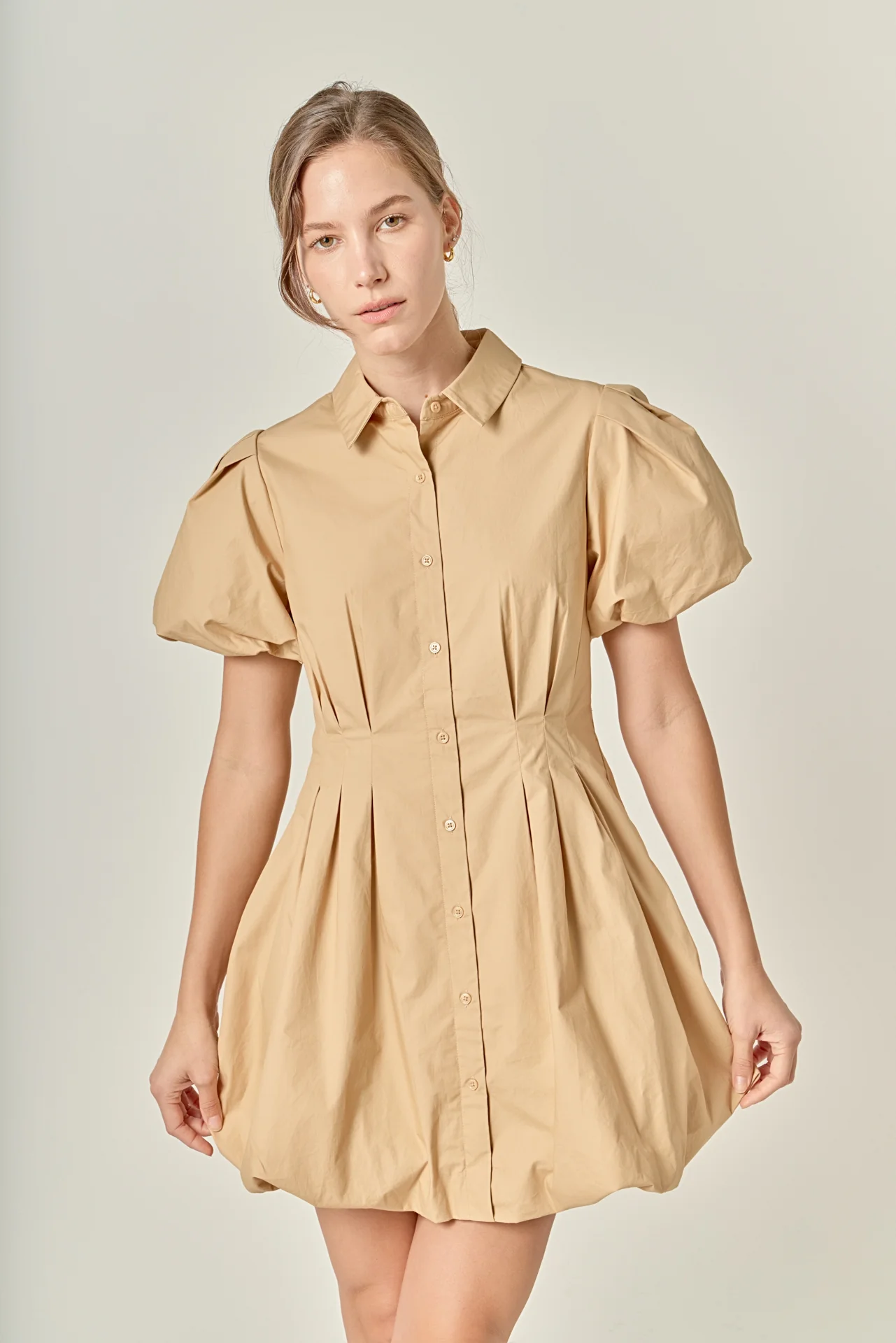 Button Down Bubble Mini Skirt - Image 5