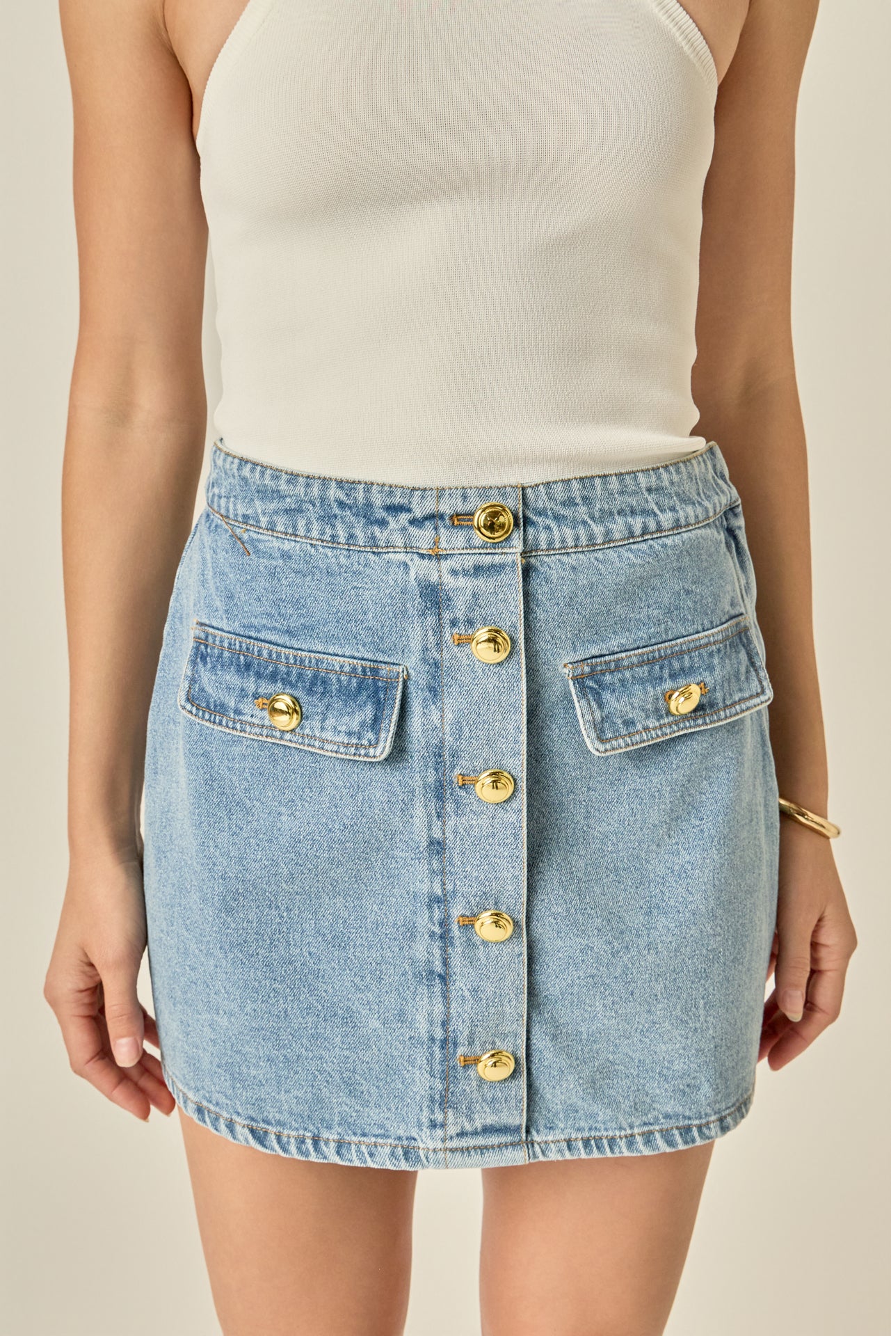 Delilah Denim Mini Skirt - Image 2