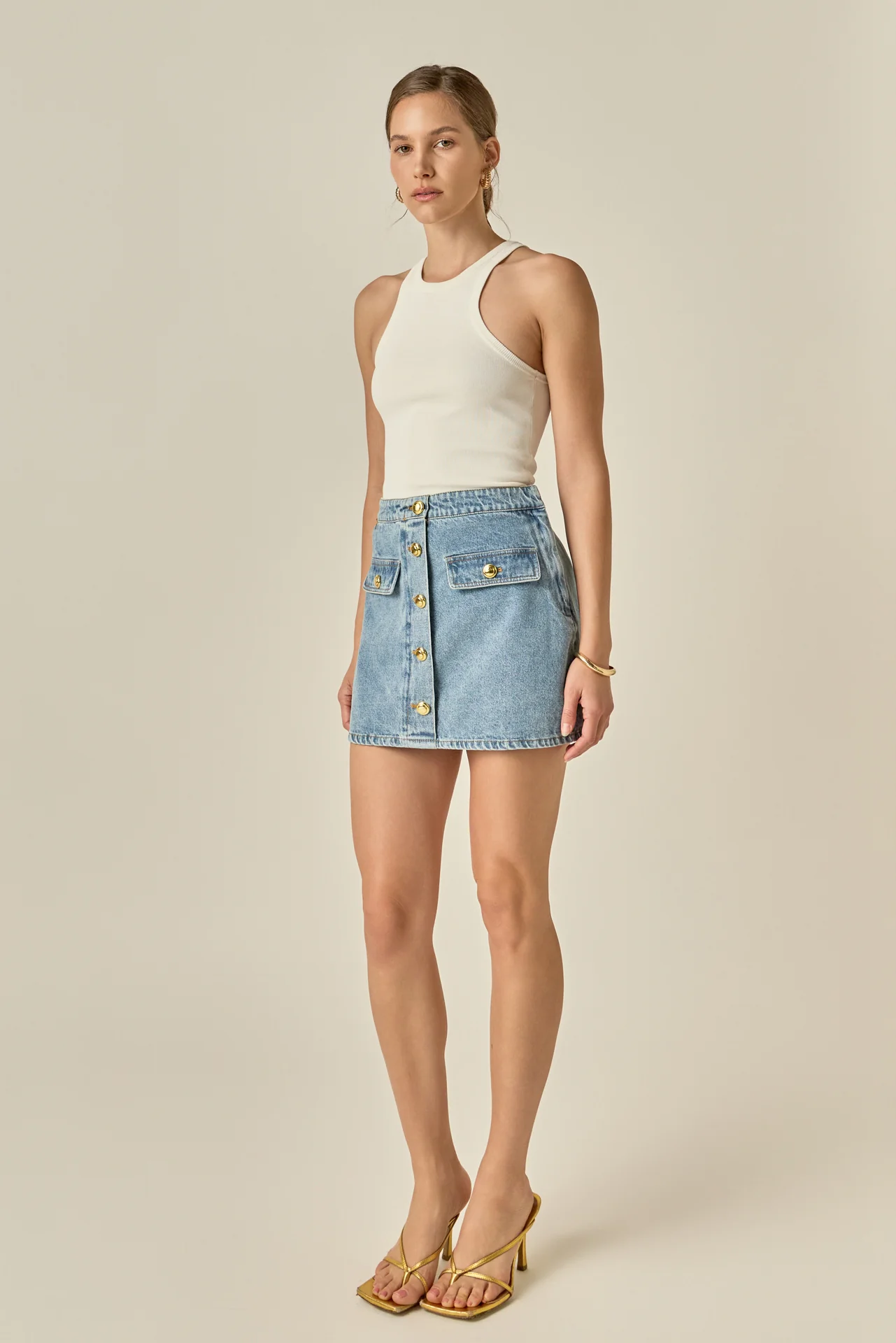Delilah Denim Mini Skirt - Image 4