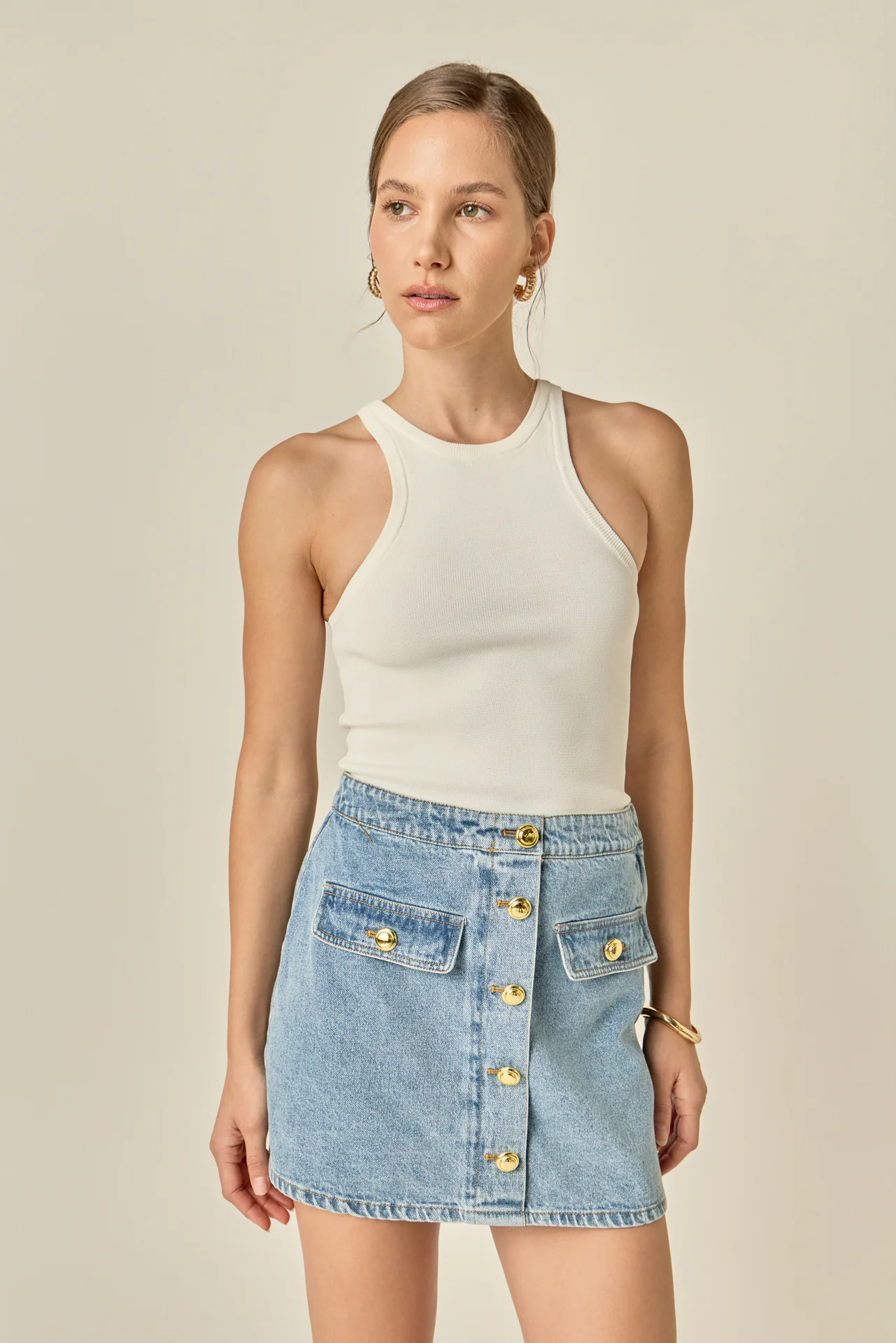 Delilah Denim Mini Skirt - Image 7
