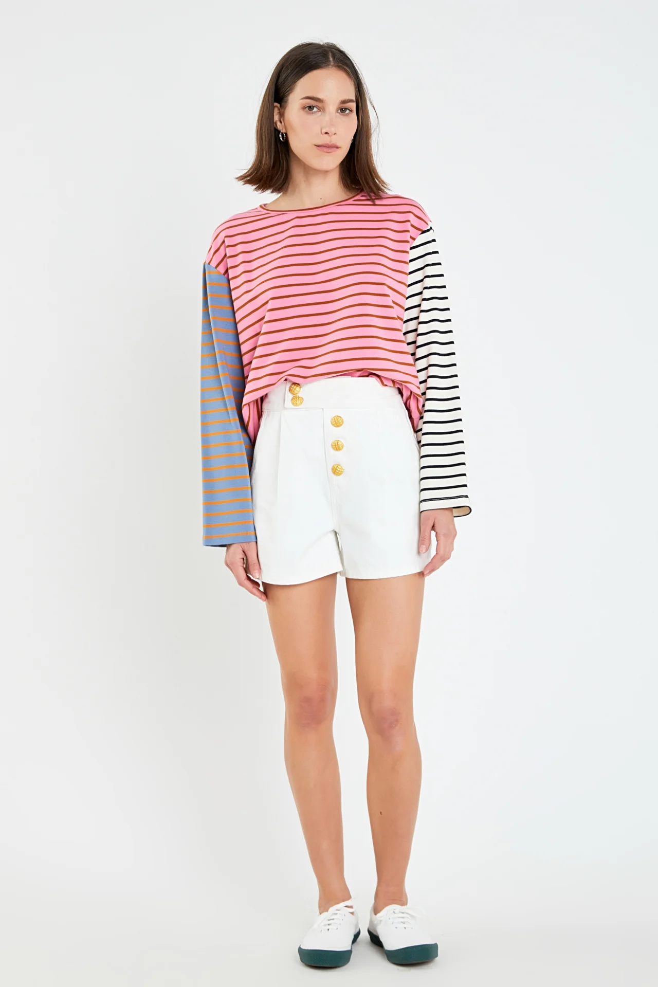 Buttoned Denim Shorts - Image 16