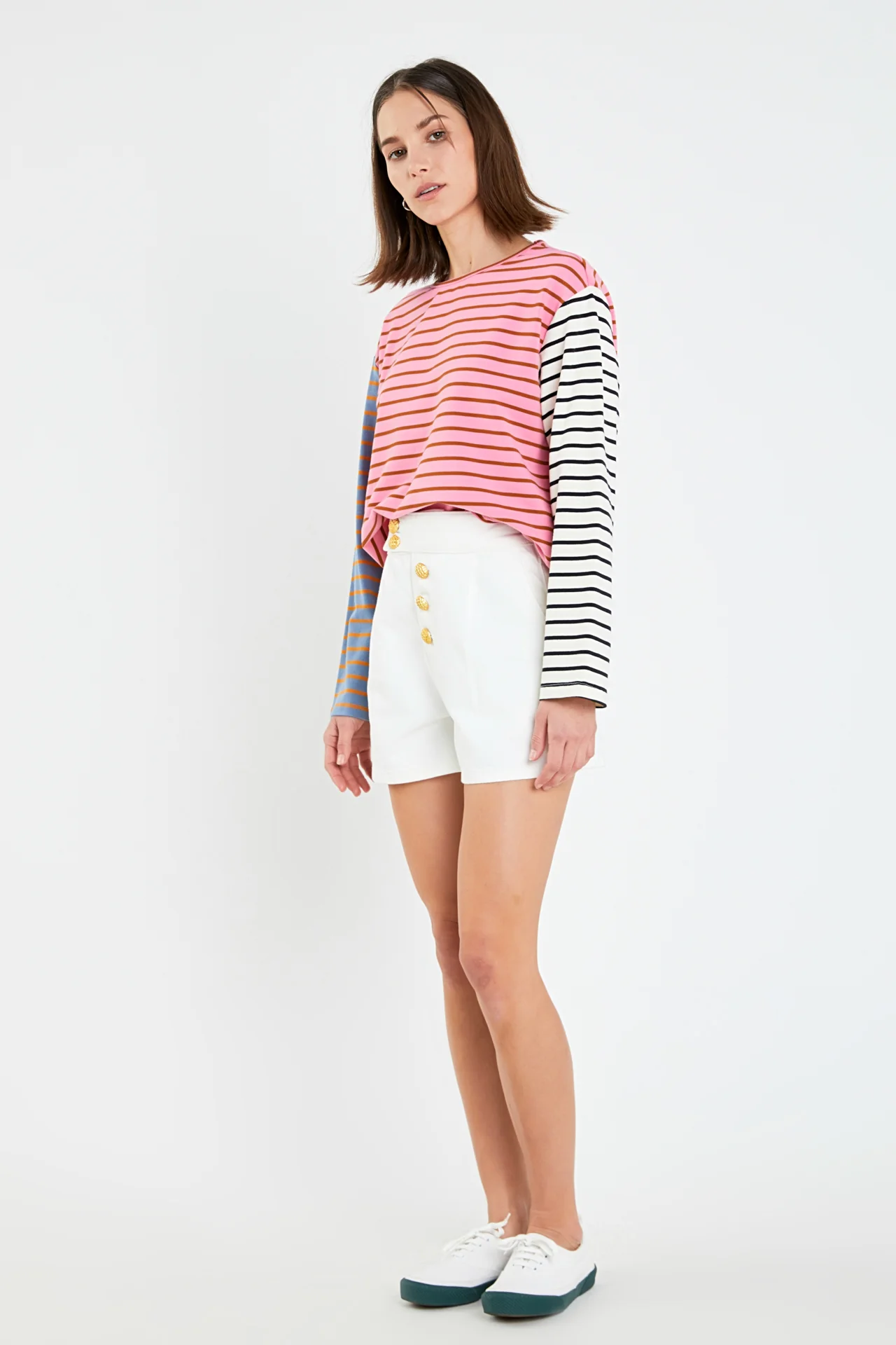 Buttoned Denim Shorts - Image 18