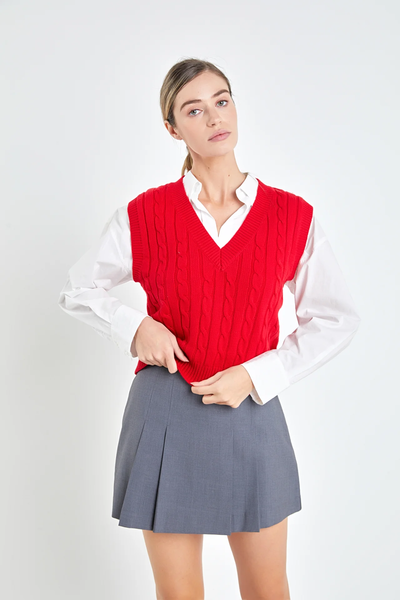 Cable Knit Chunky Vest - Image 25