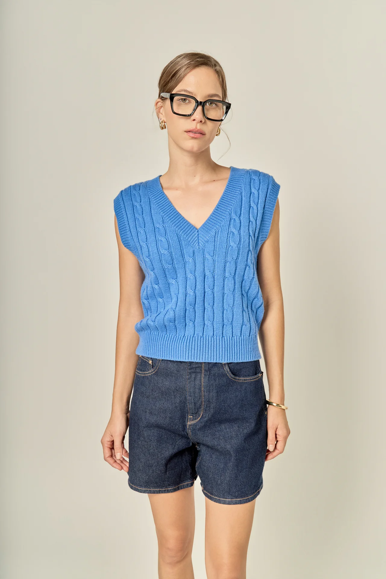 Cable Knit Chunky Vest - Image 5