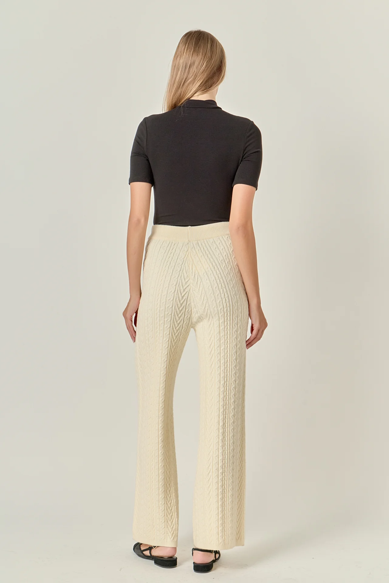 Cable Knit Long Pants - Image 5