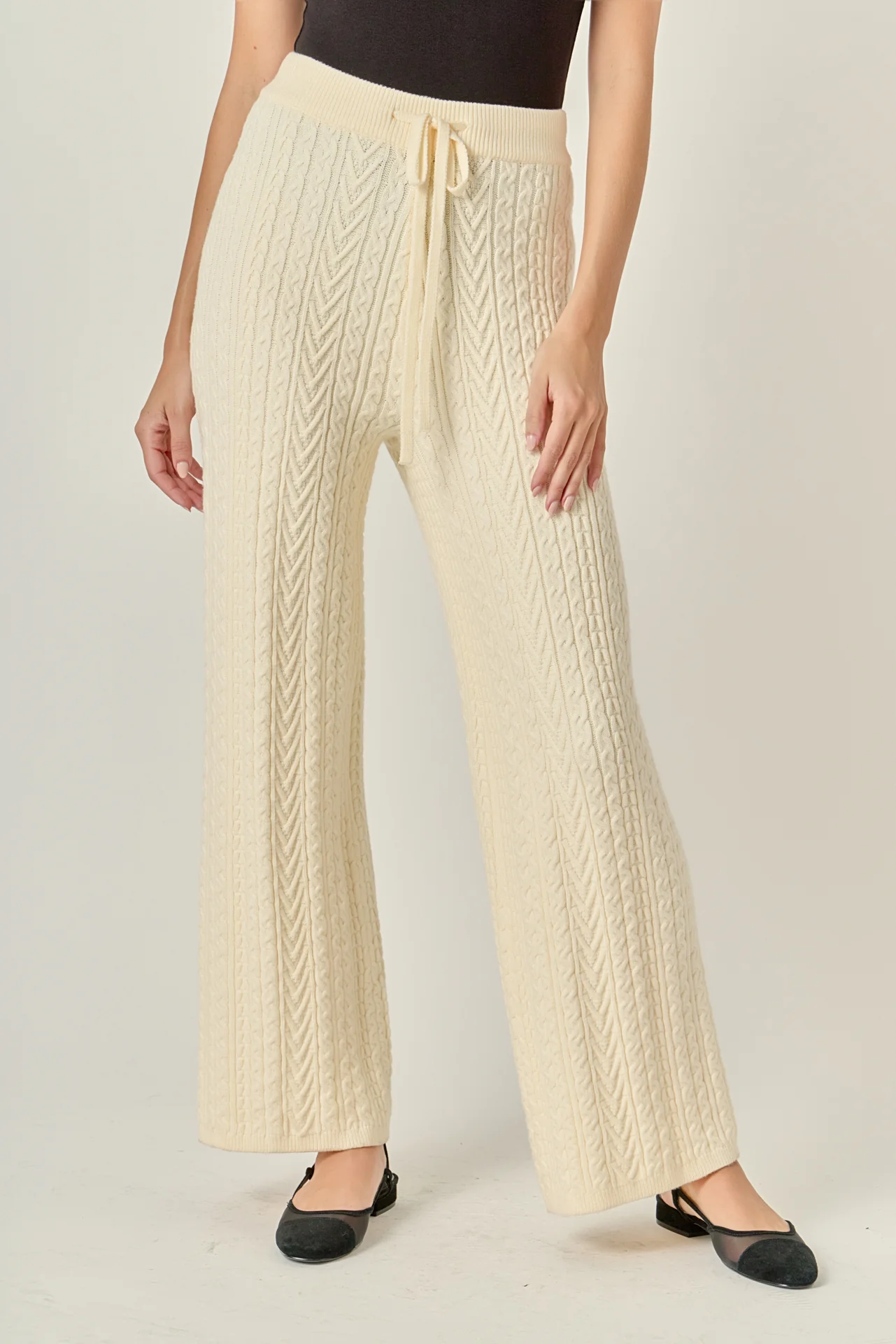 Cable Knit Long Pants - Image 6