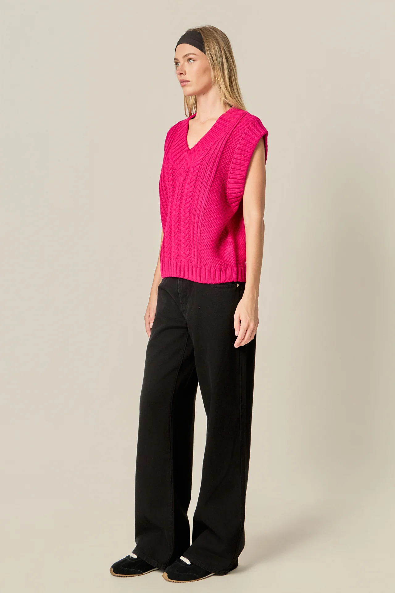 Cable Knit Vest - Image 3