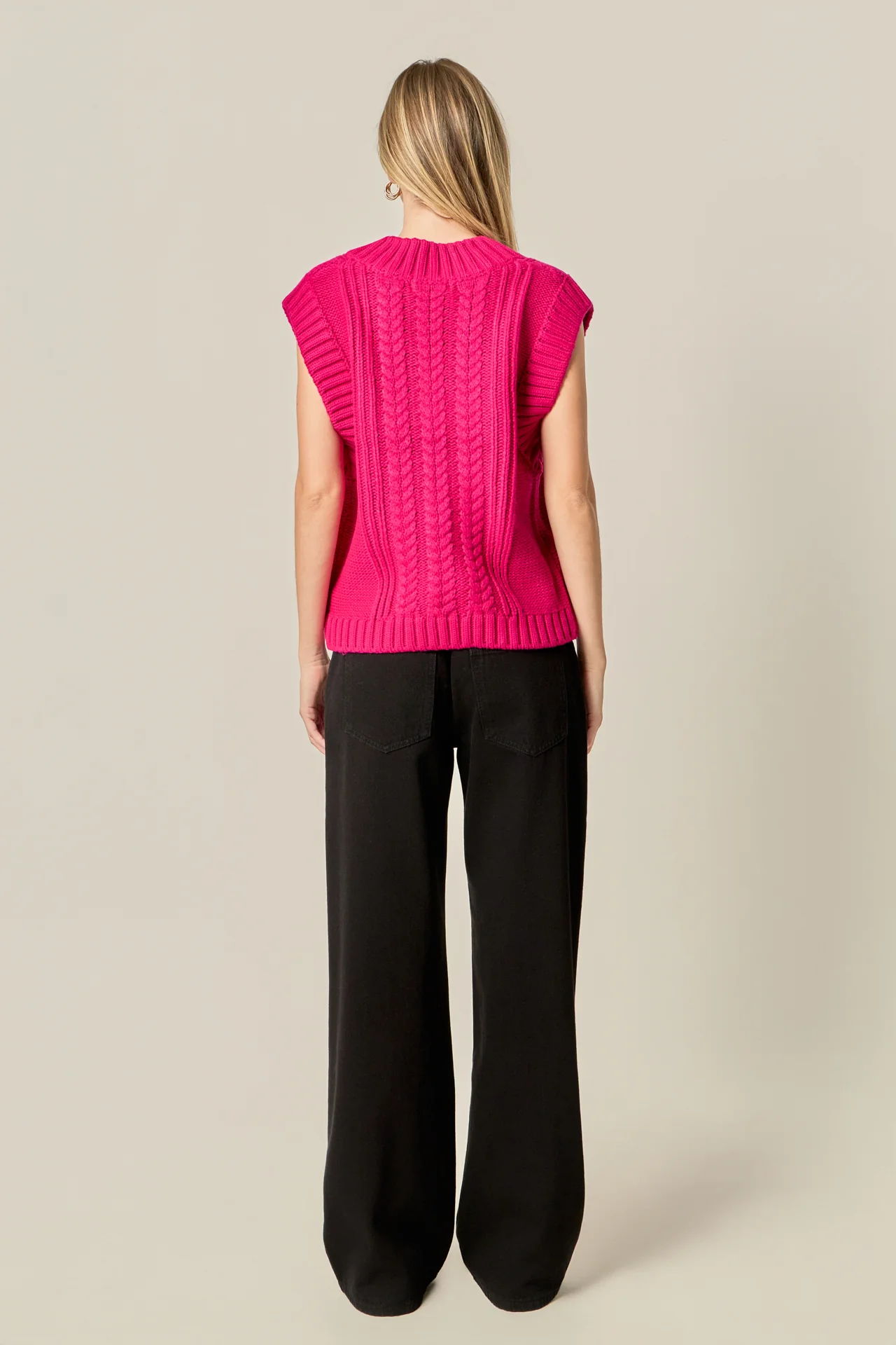 Cable Knit Vest - Image 4