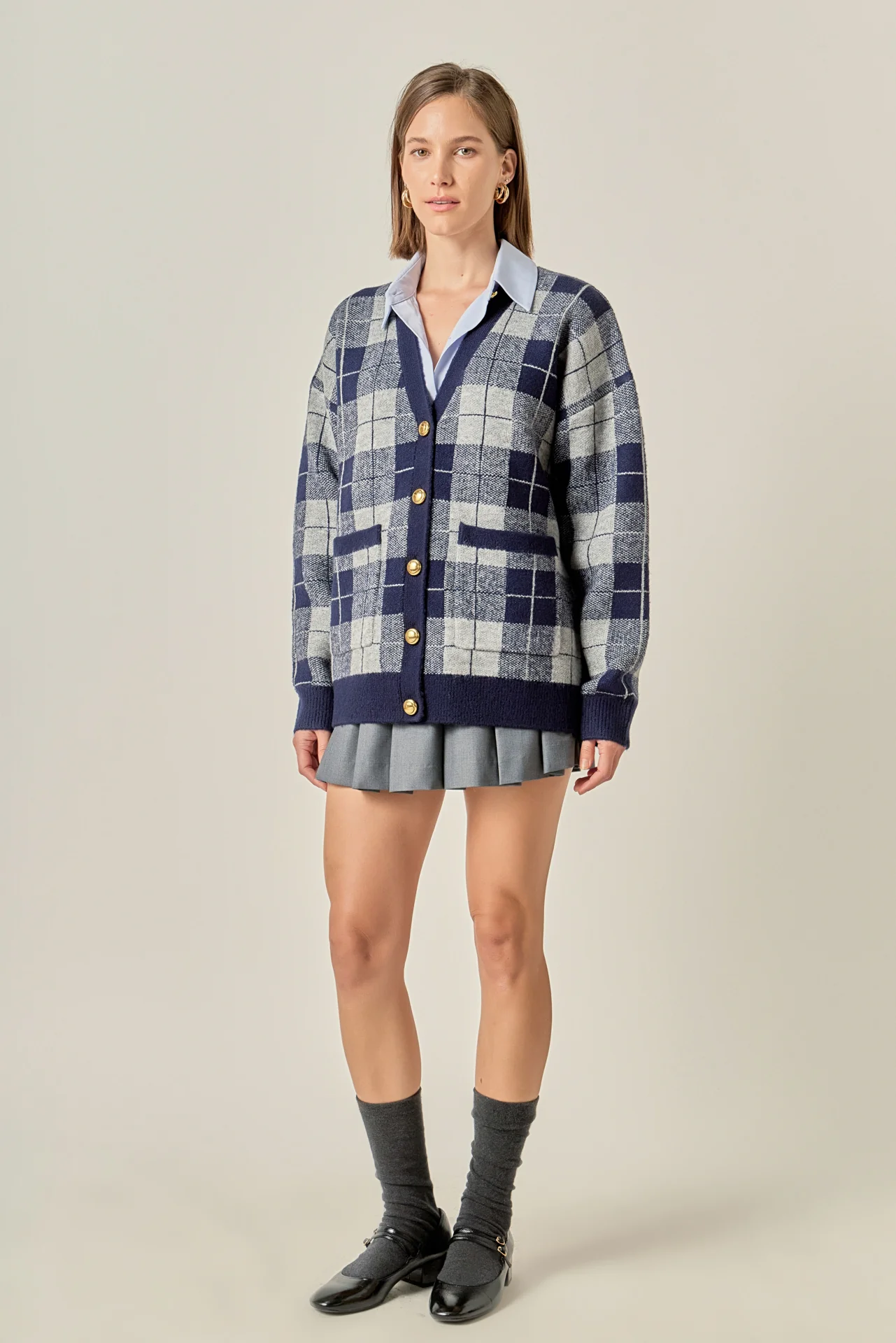 Check Cardigan - Image 3