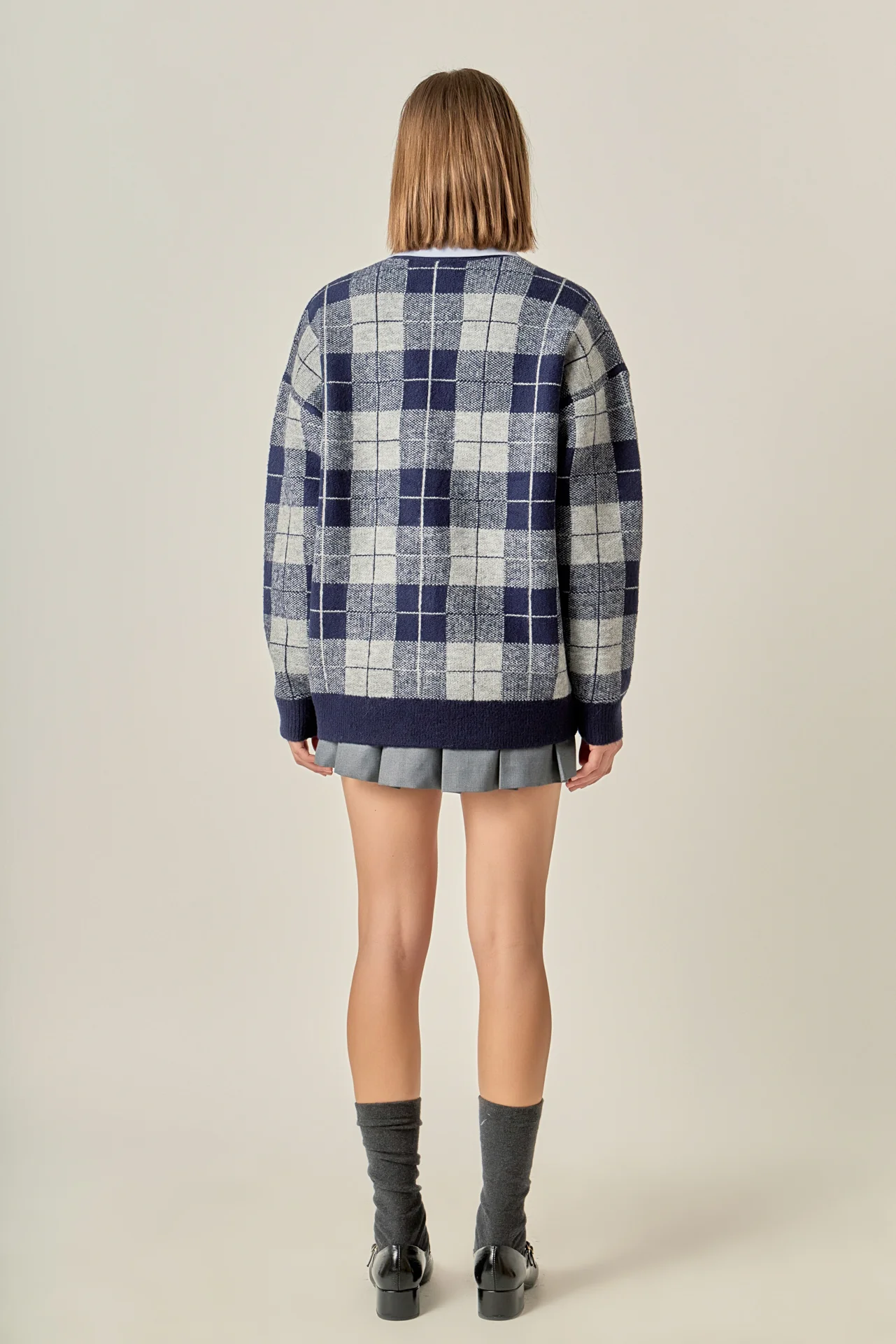 Check Cardigan - Image 4