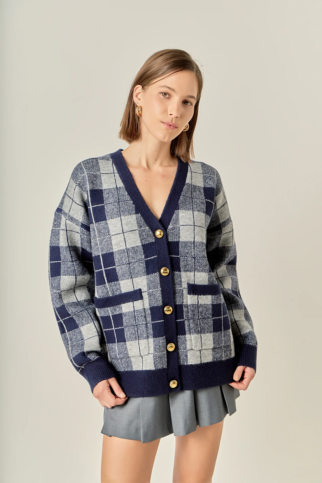 Check Cardigan - Image 5