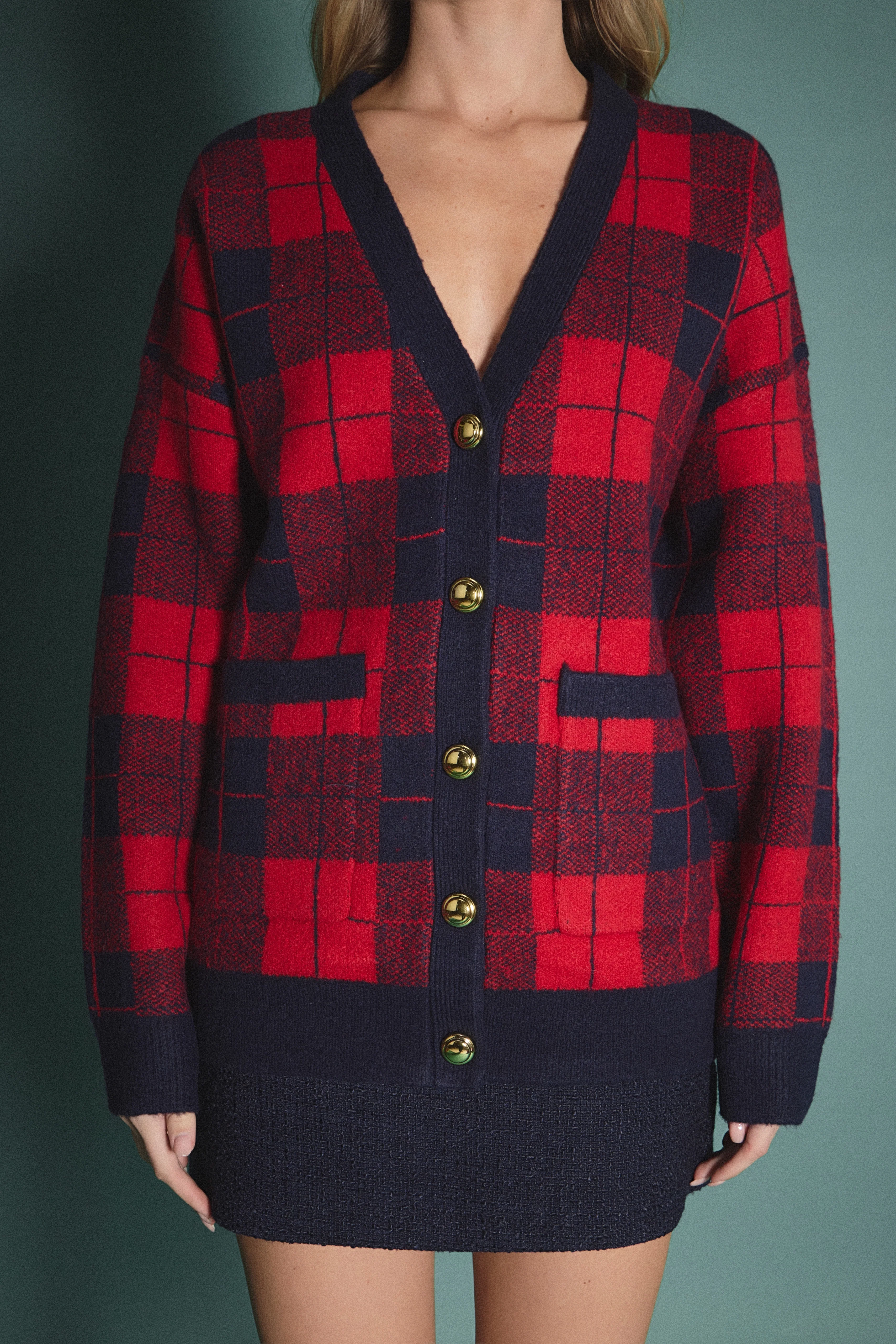 Check Cardigan - Image 7