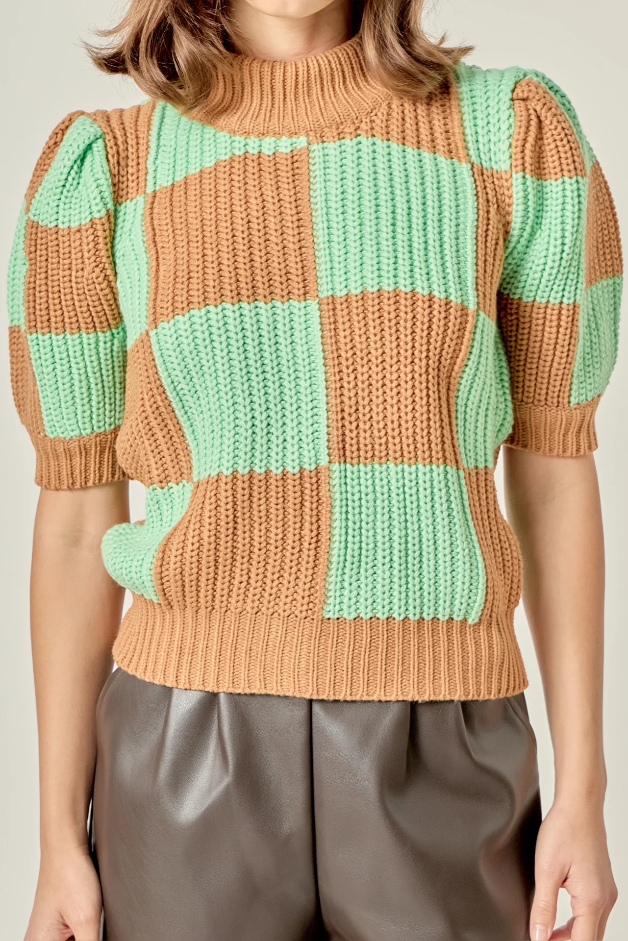 Check Pattern Sweater - Image 4