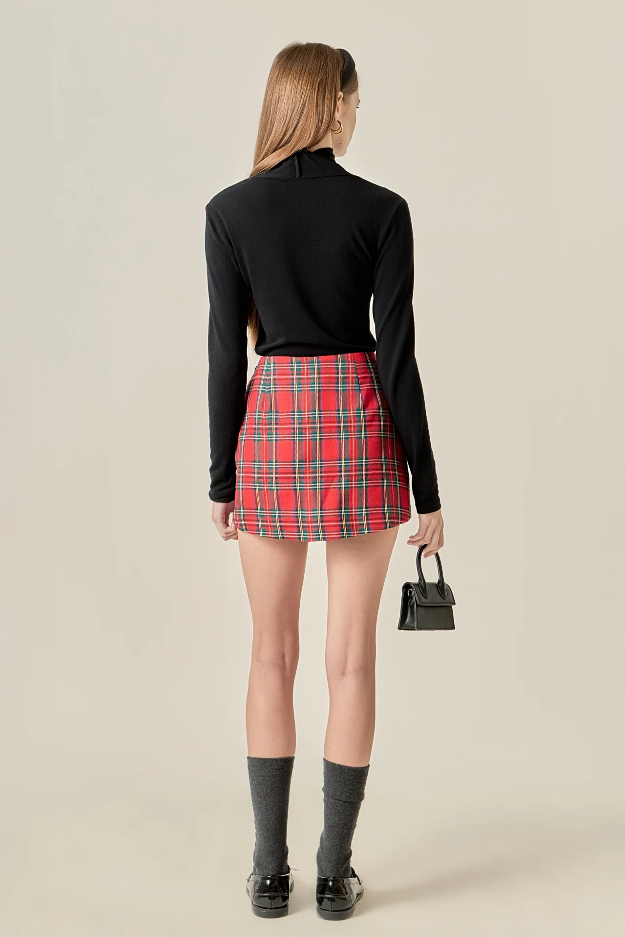 Red Check Skort - Image 4