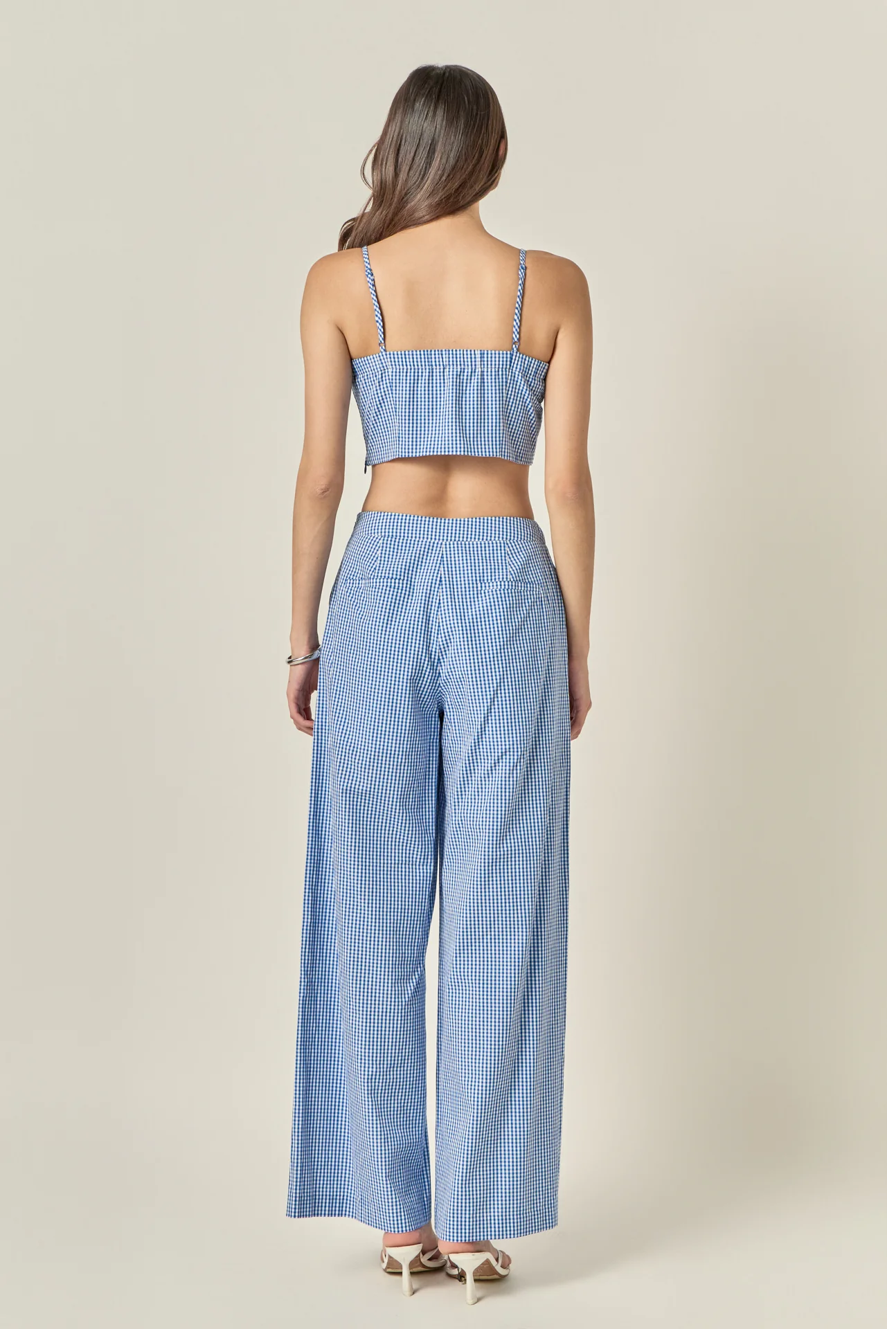 Gingham Twist Crop Top - Image 12