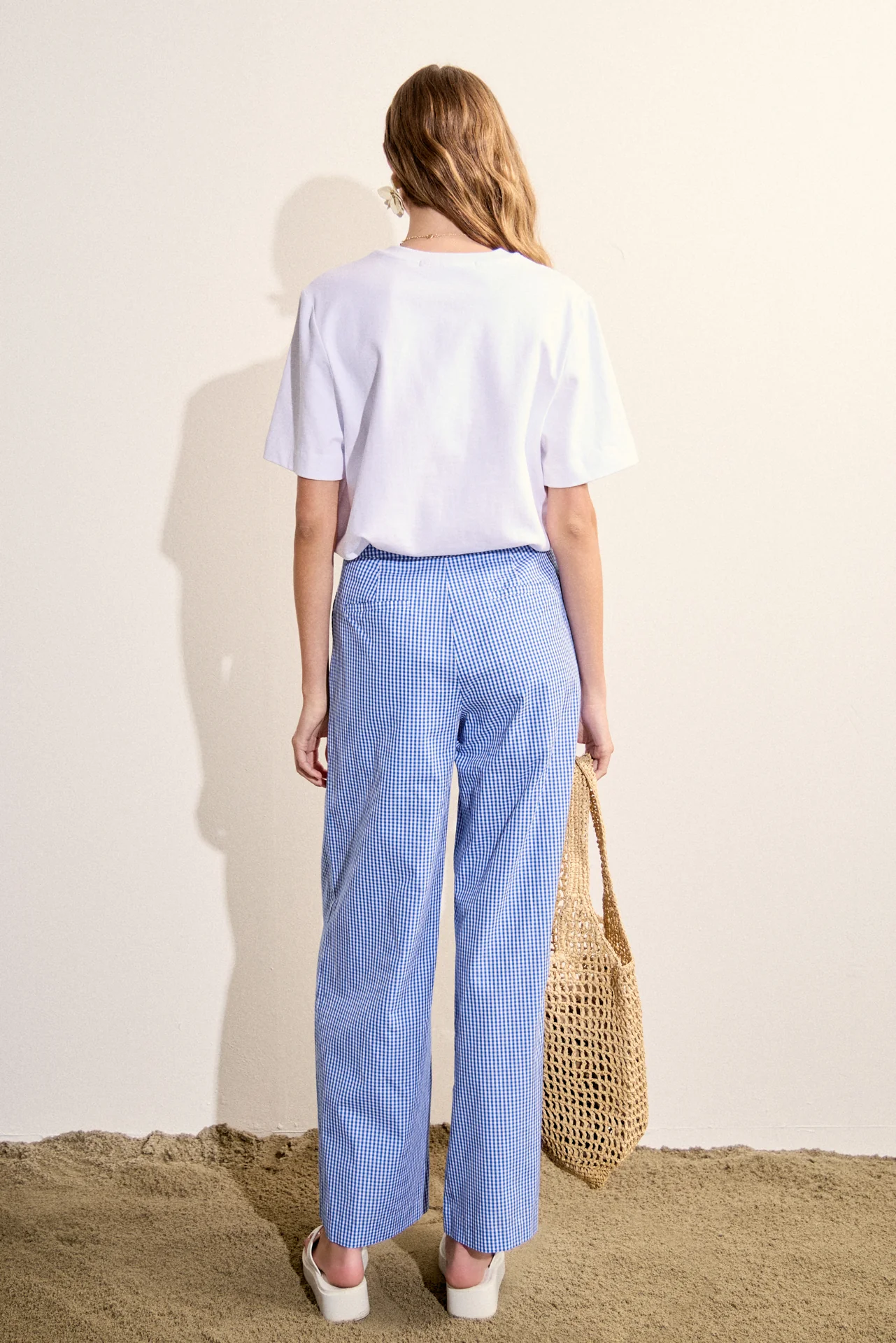 Gingham Culotte Breeze Pants - Image 11