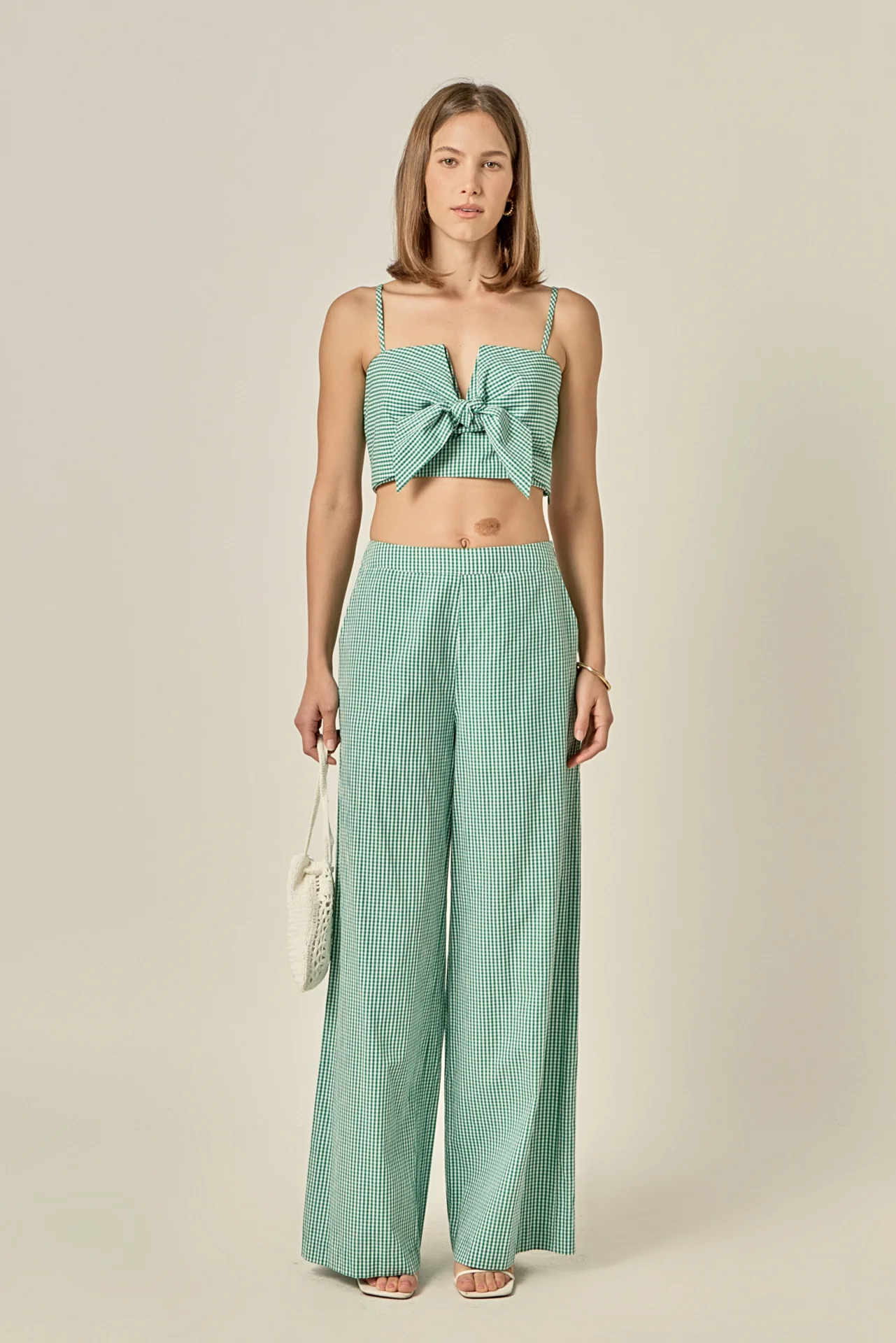 Gingham Culotte Breeze Pants - Image 7
