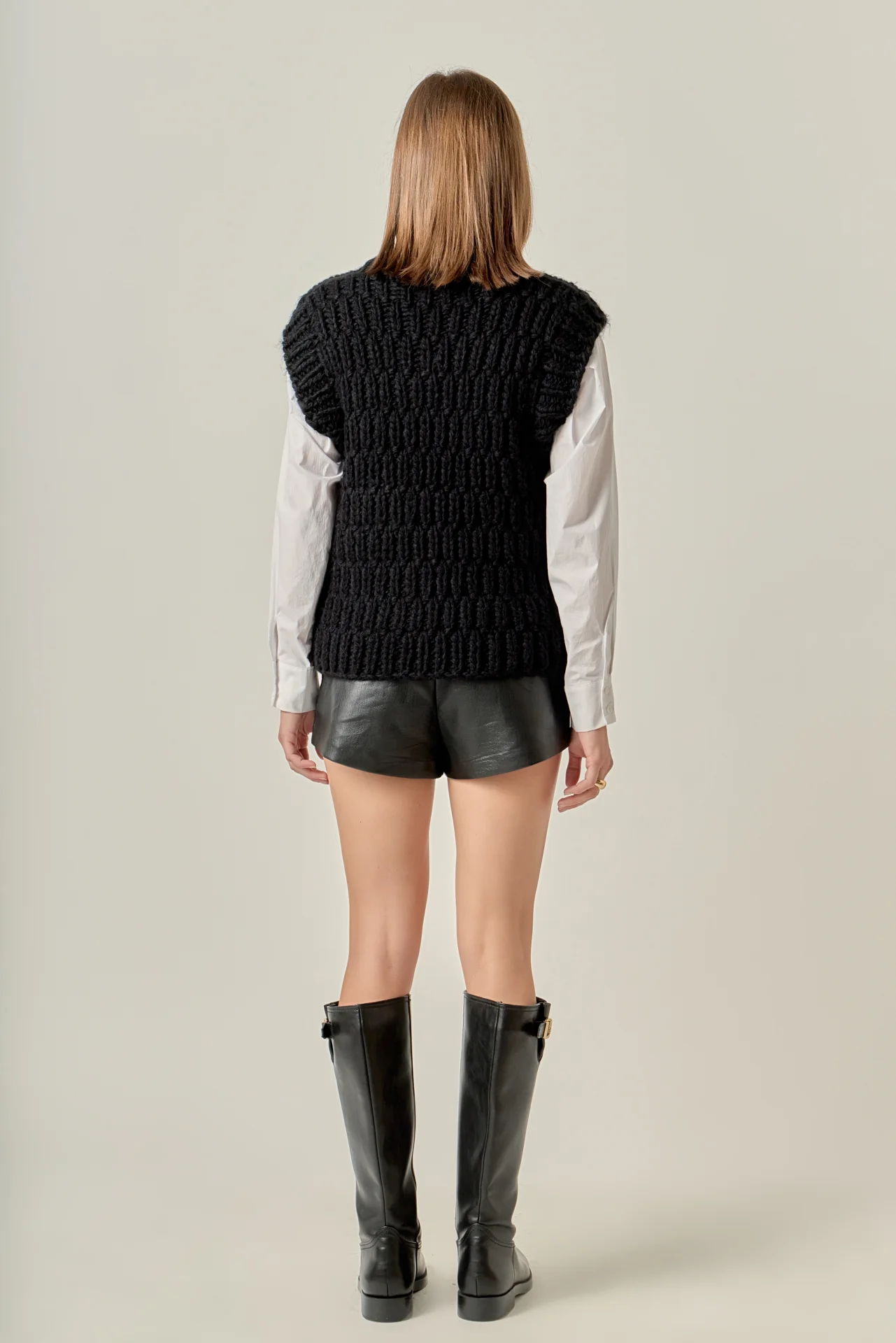 Chunky Knit Sweater Vest - Image 10