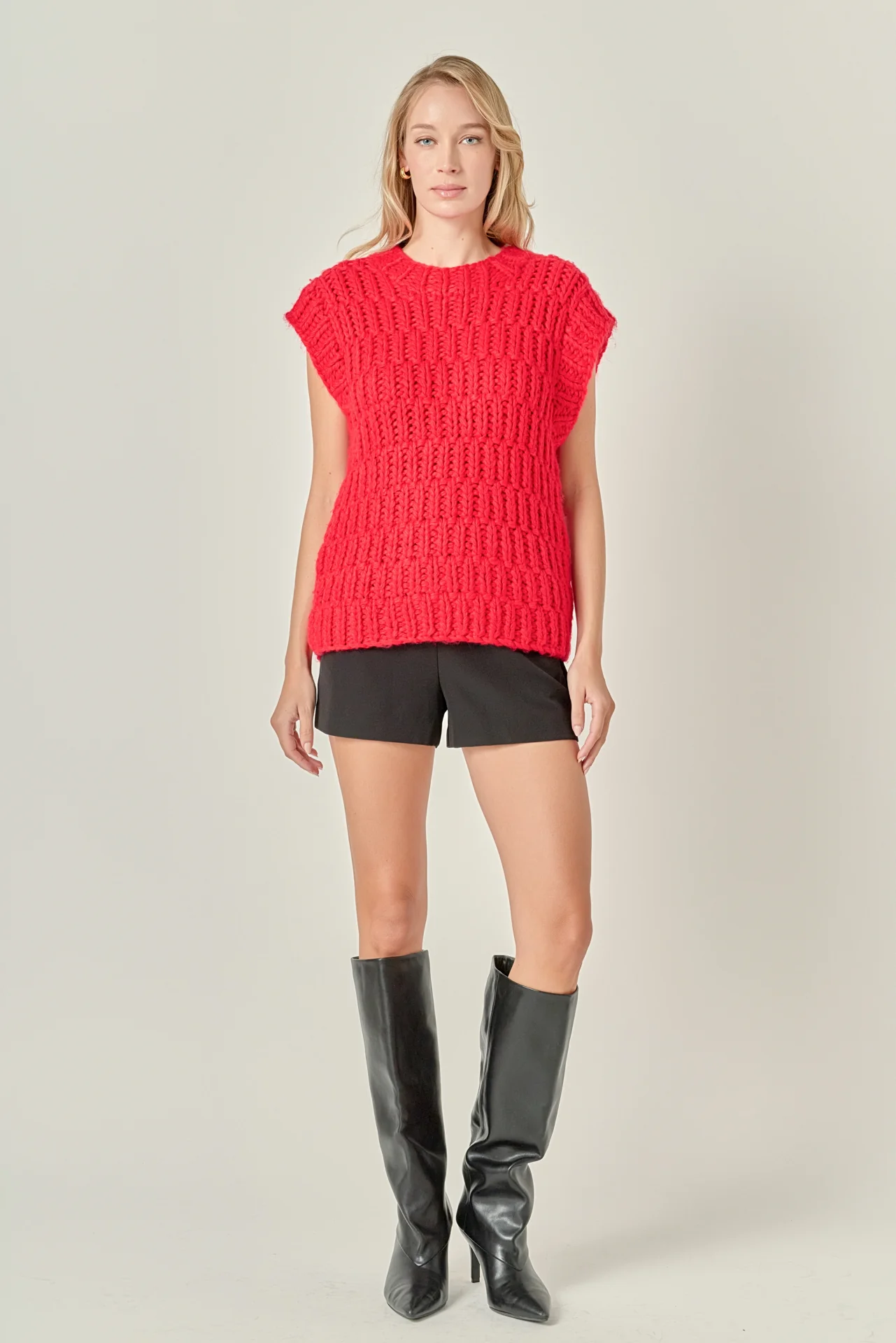 Chunky Knit Sweater Vest - Image 12