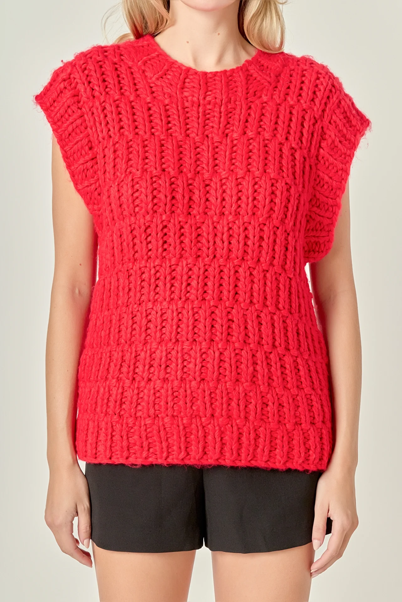 Chunky Knit Sweater Vest - Image 13
