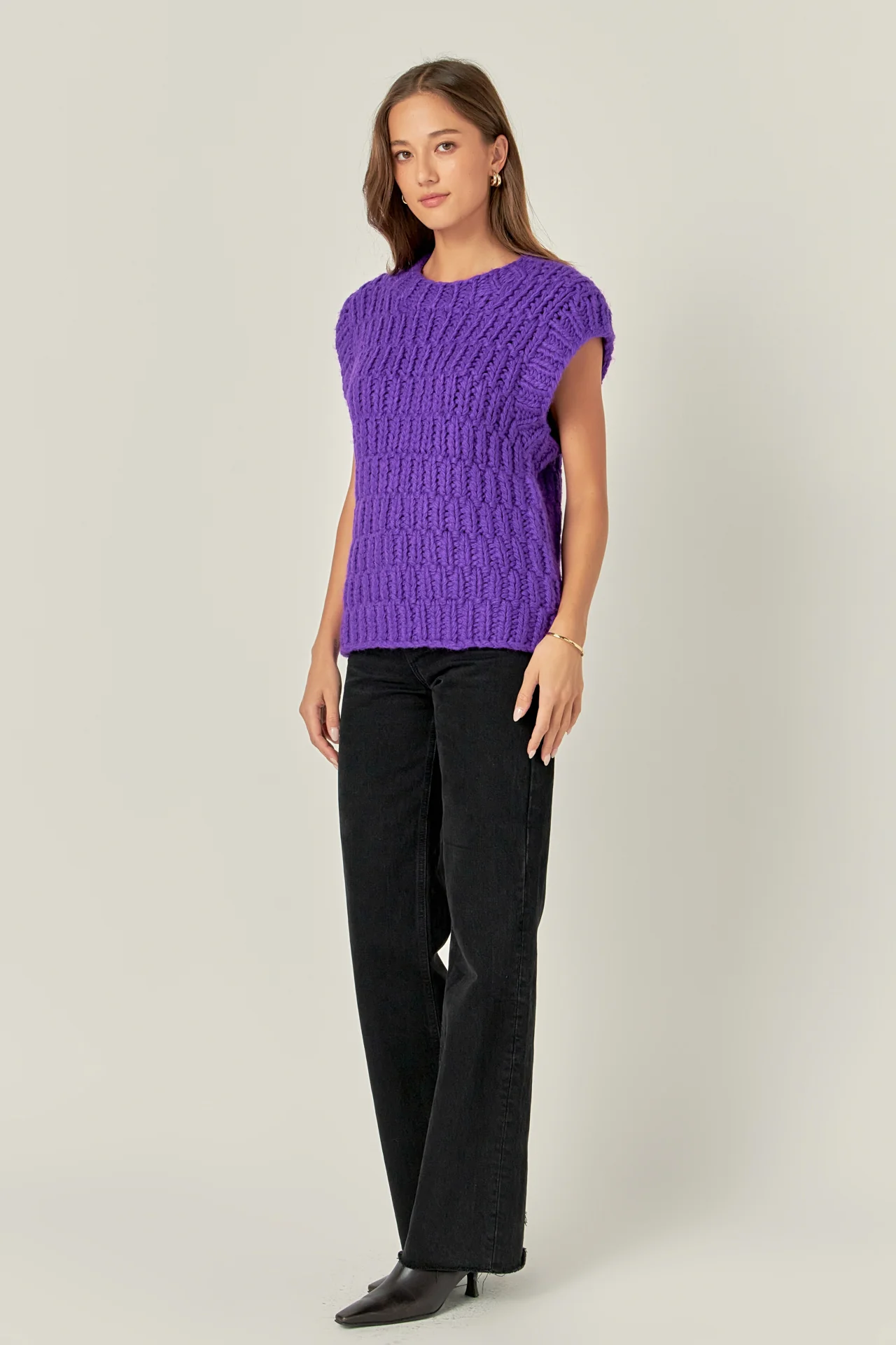 Chunky Knit Sweater Vest - Image 24