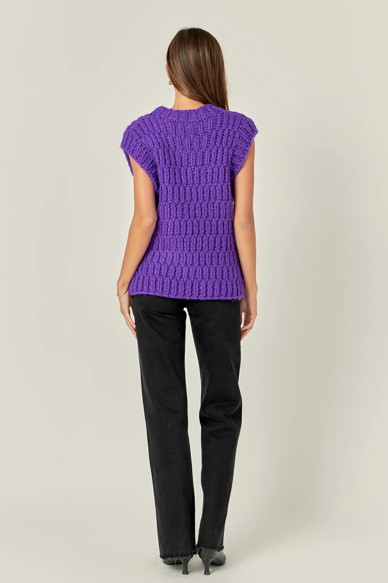 Chunky Knit Sweater Vest - Image 25