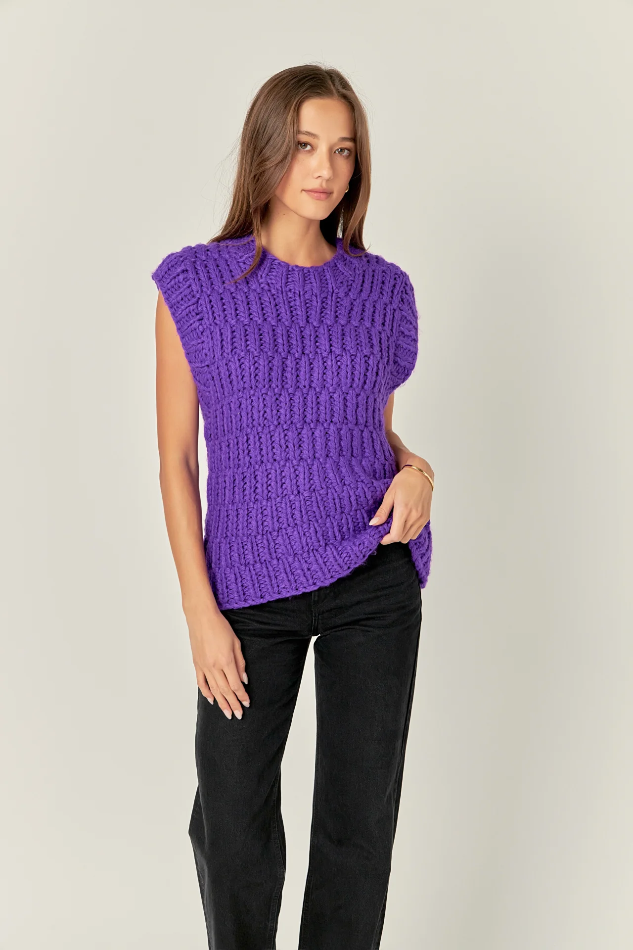 Chunky Knit Sweater Vest - Image 26