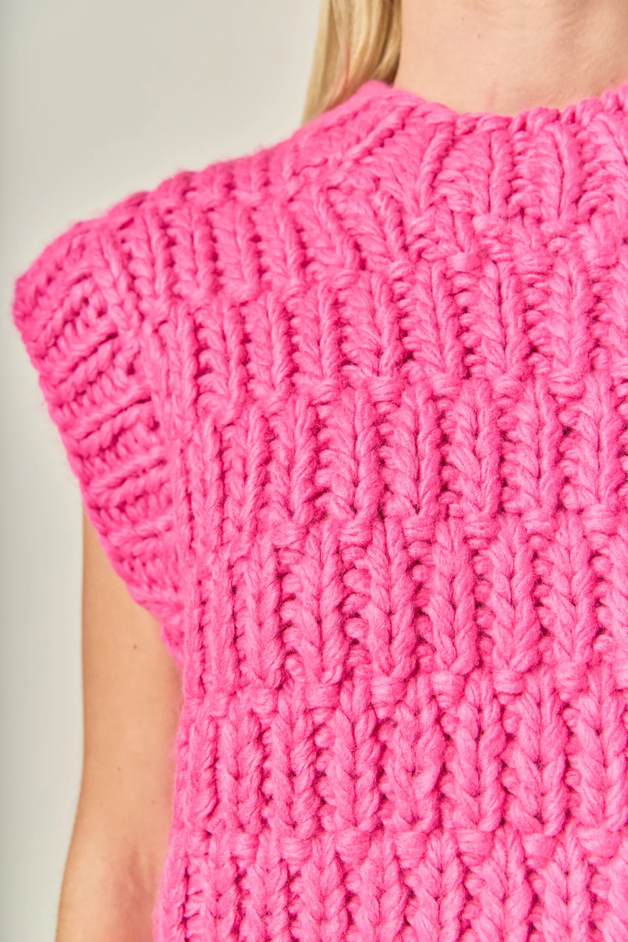 Chunky Knit Sweater Vest - Image 3