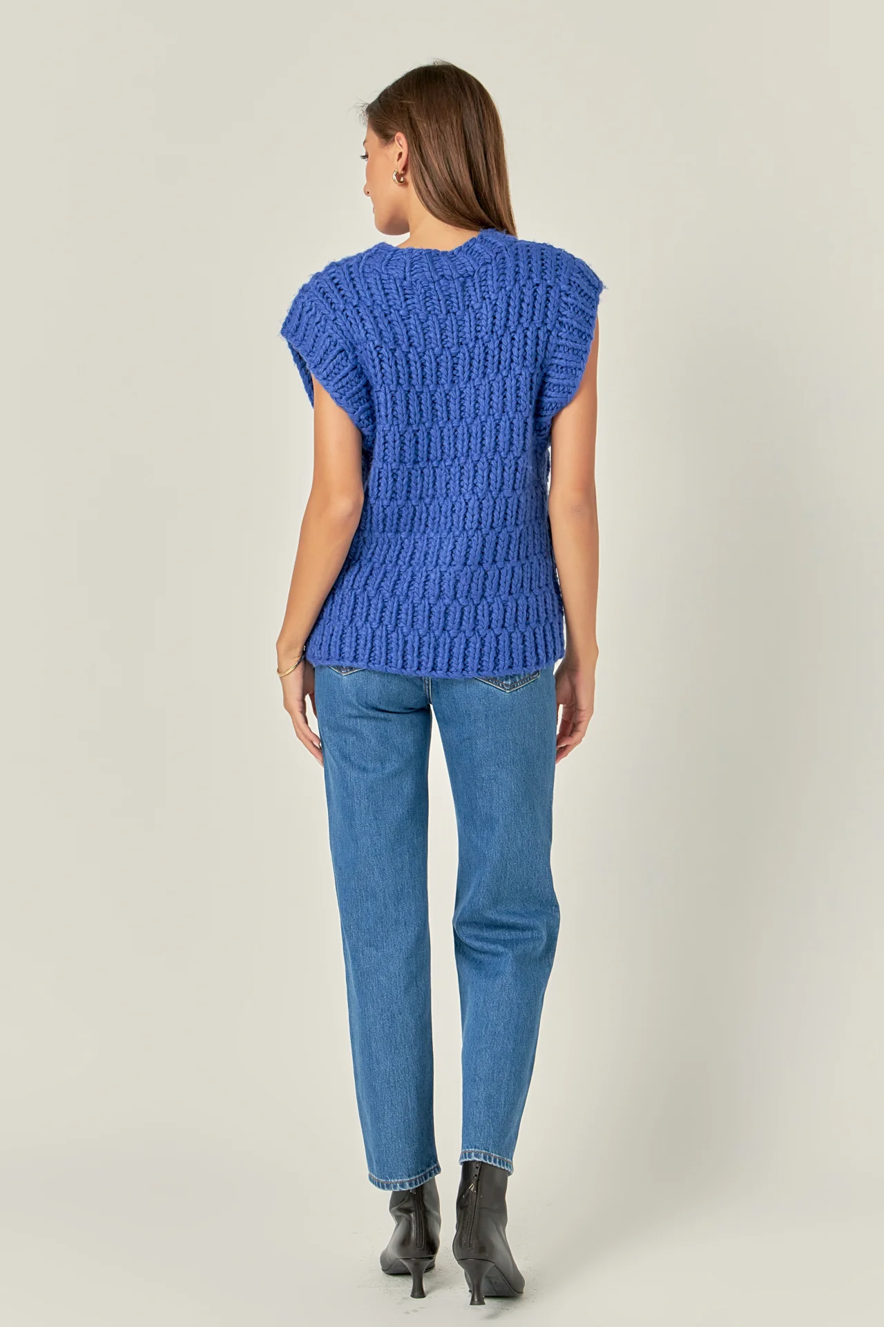 Chunky Knit Sweater Vest - Image 30