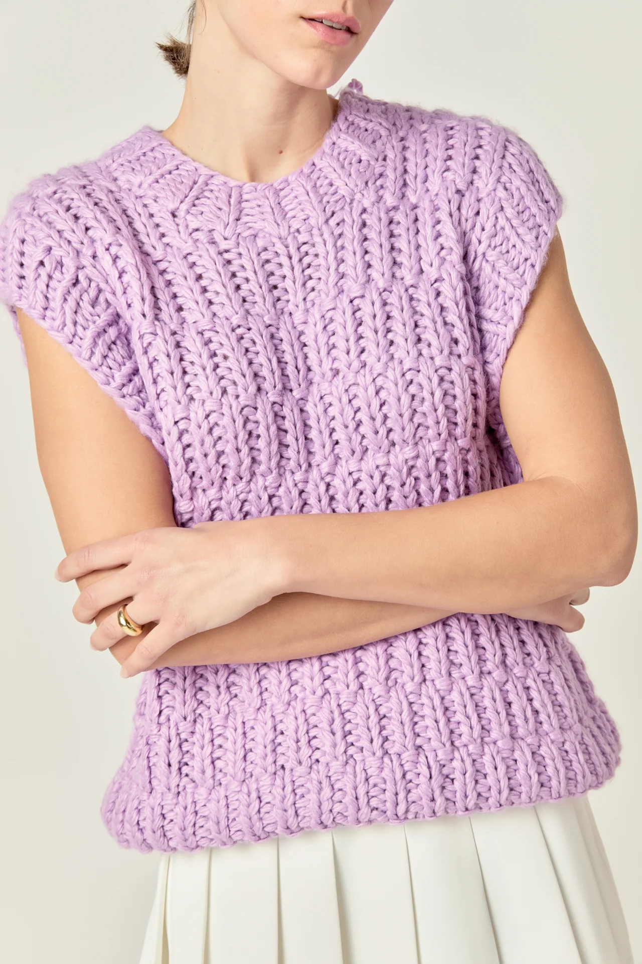 Chunky Knit Sweater Vest - Image 33