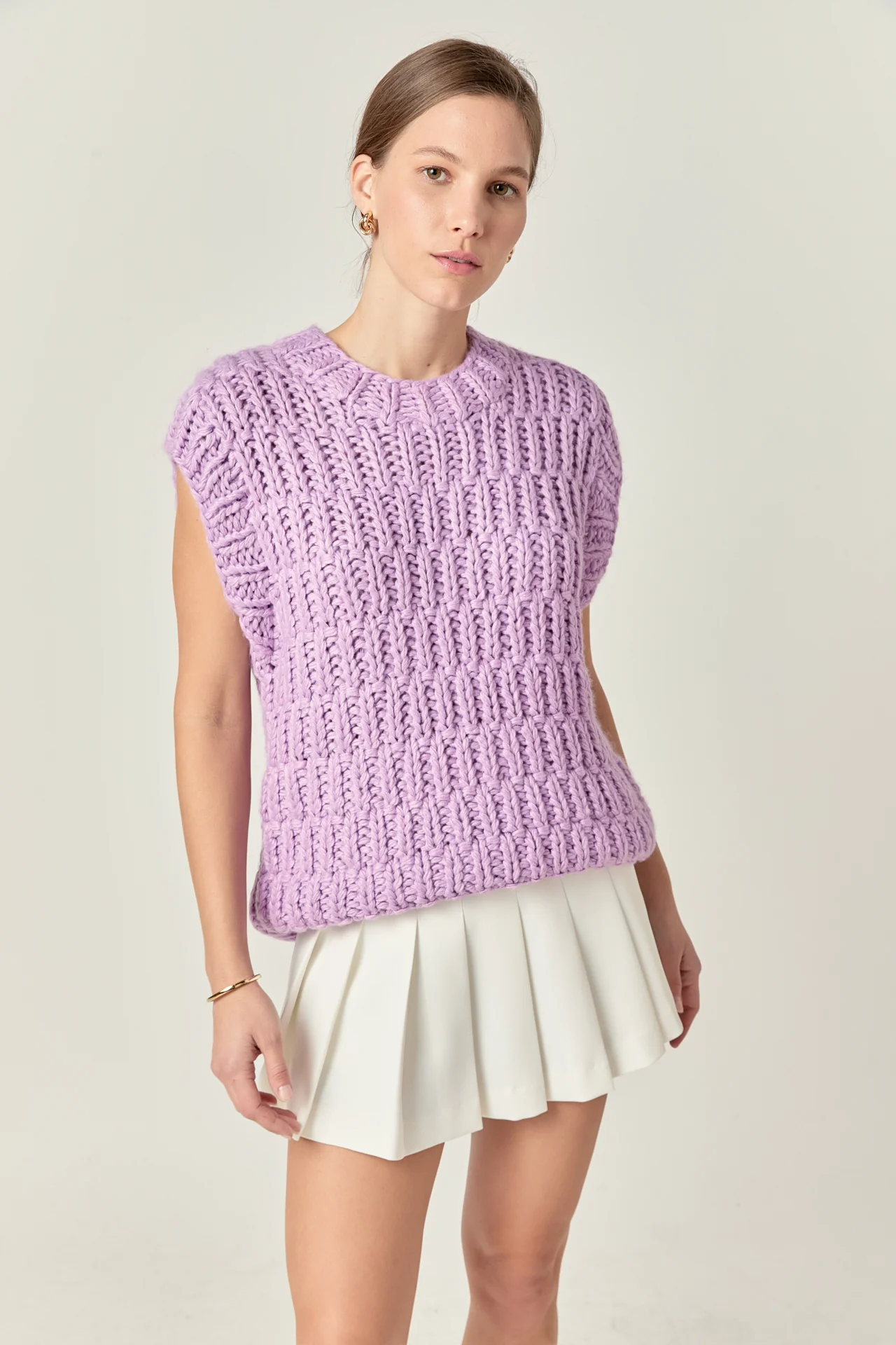 Chunky Knit Sweater Vest - Image 36