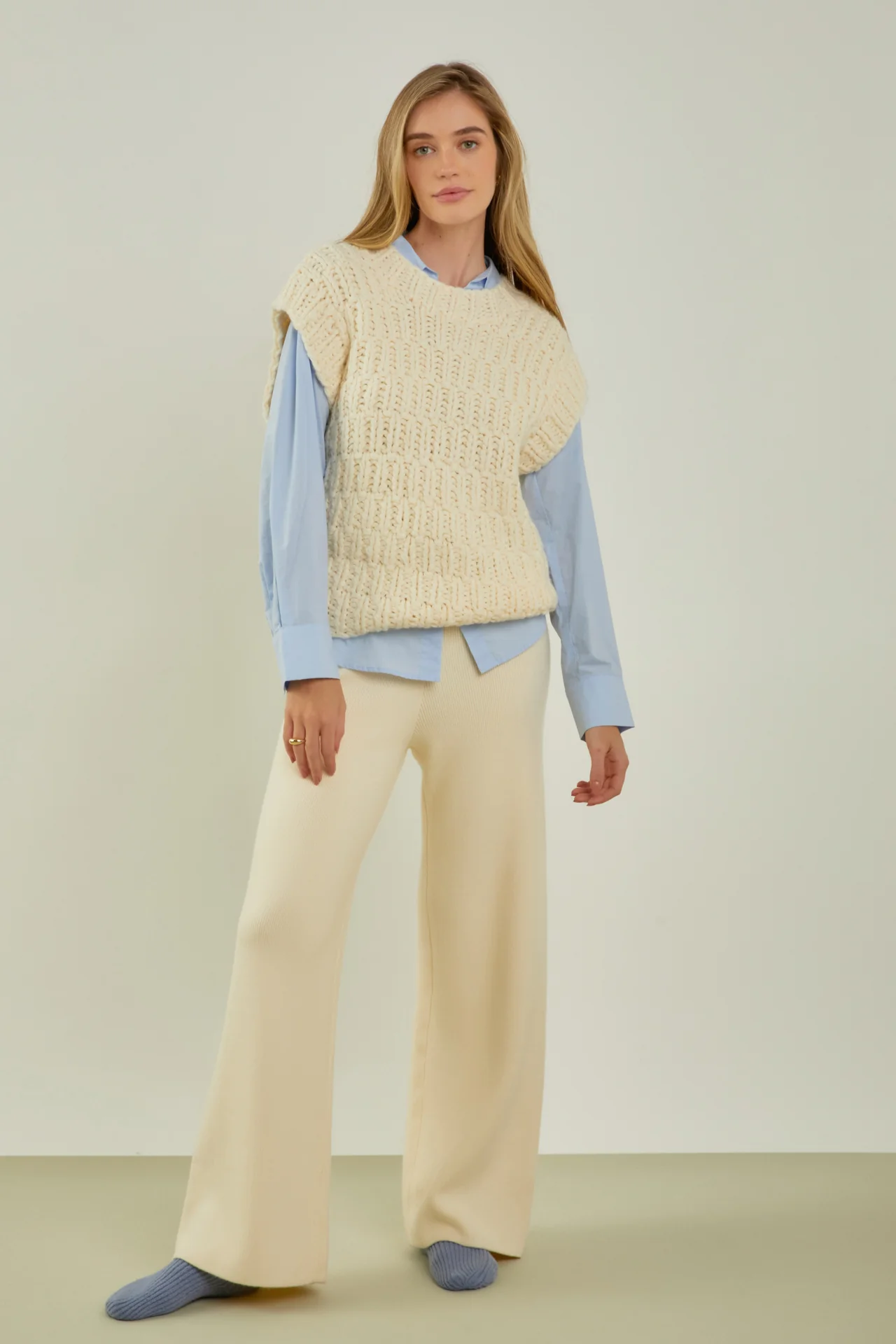 Chunky Knit Sweater Vest - Image 37