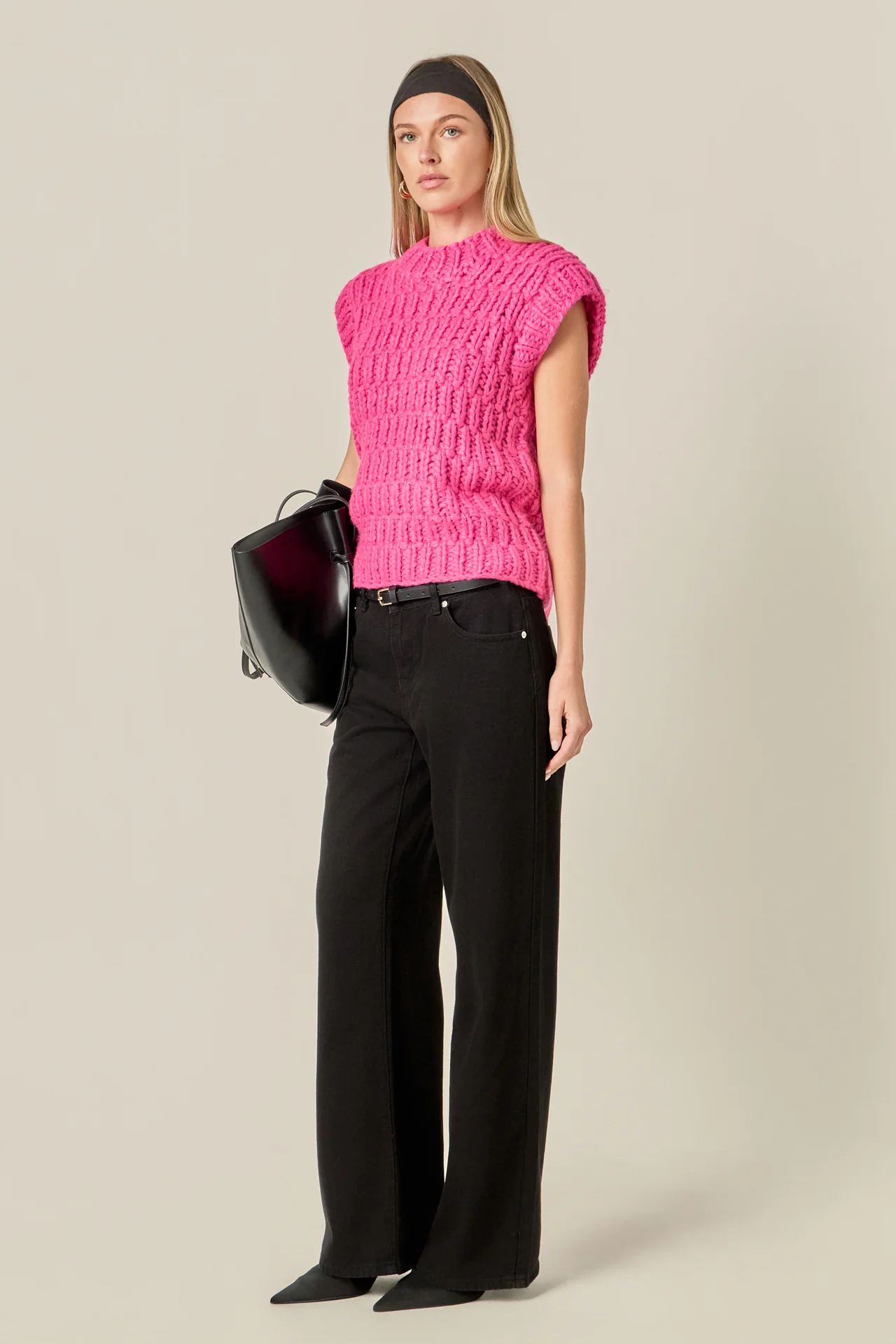 Chunky Knit Sweater Vest - Image 4