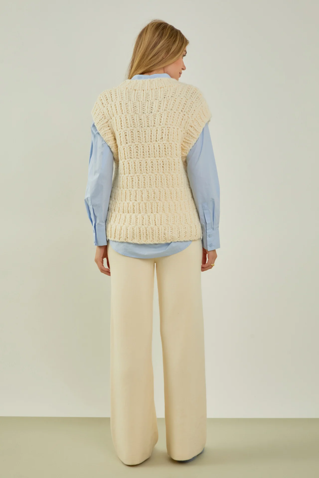 Chunky Knit Sweater Vest - Image 40
