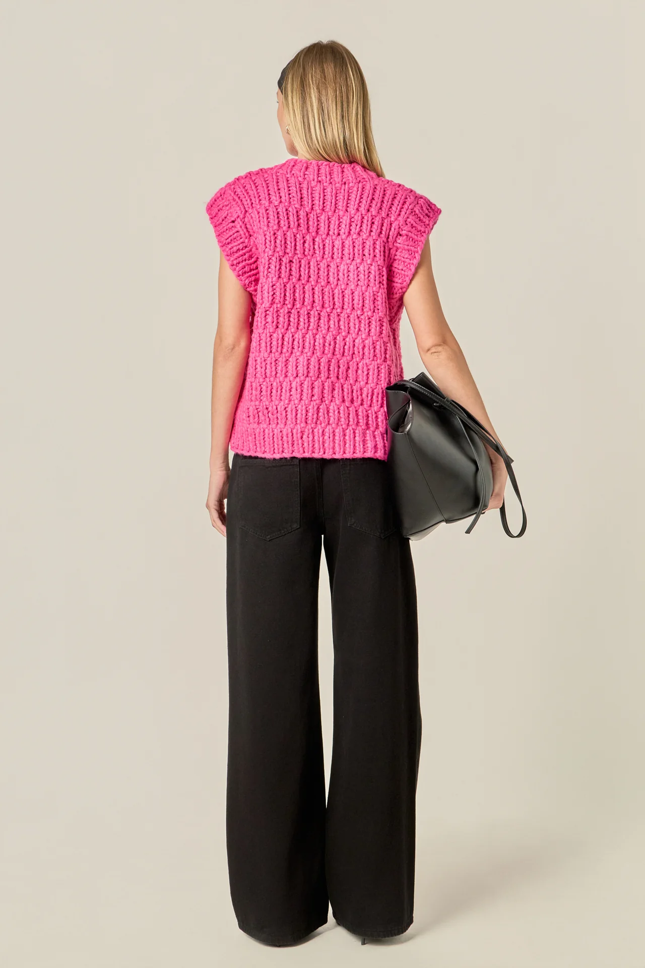 Chunky Knit Sweater Vest - Image 5