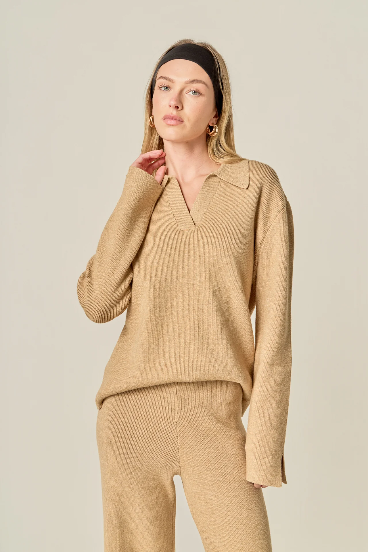 Collared Knit Sweater - Image 11