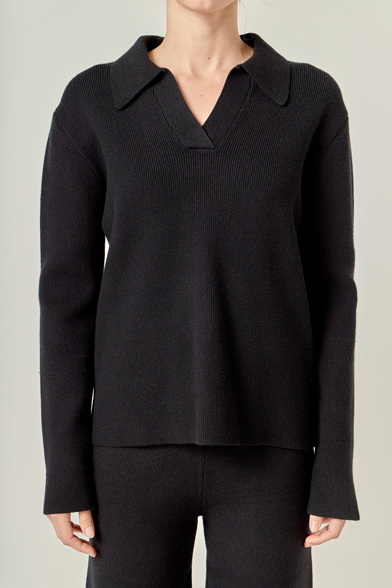 Collared Knit Sweater - Image 13