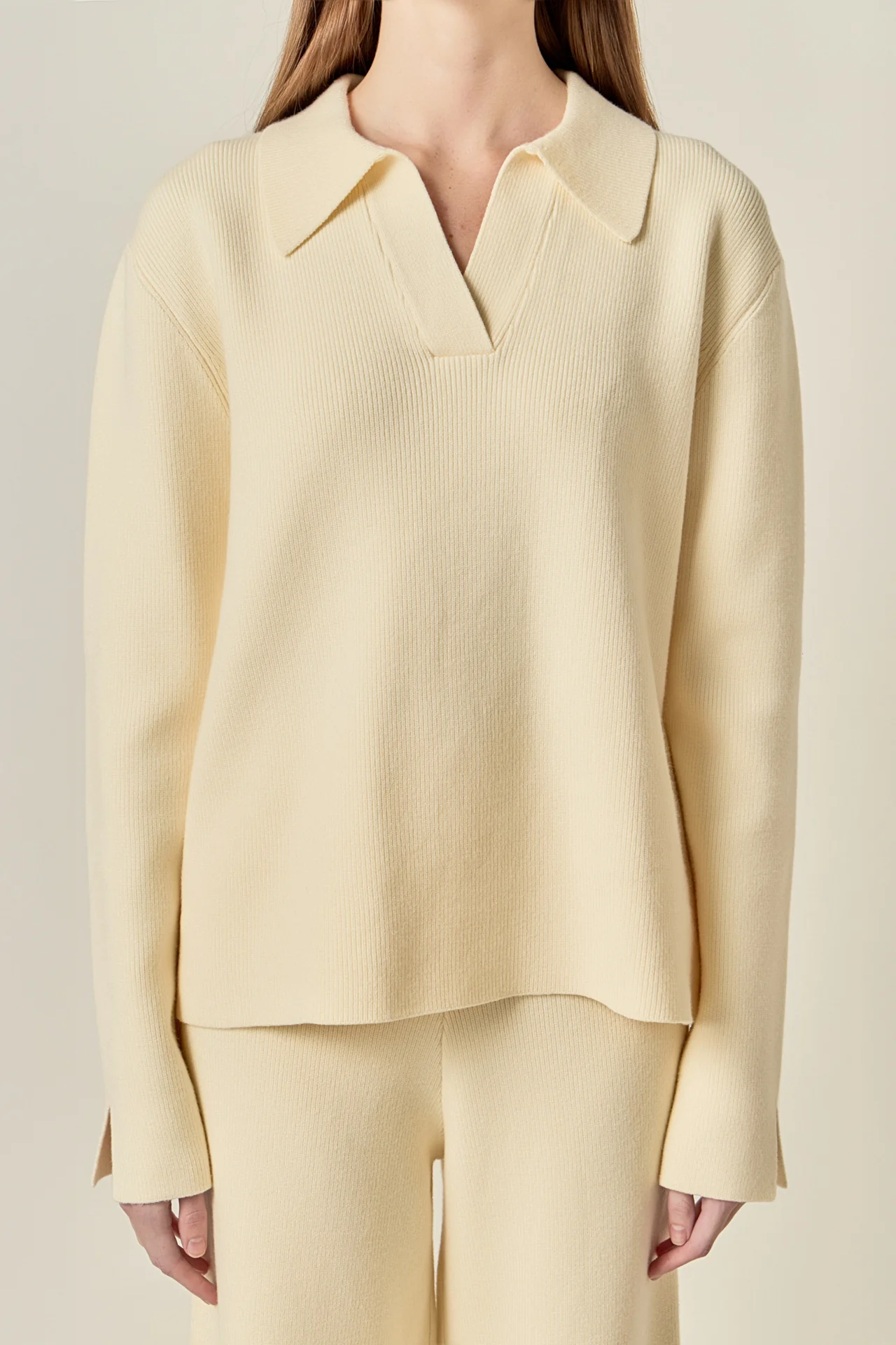 Collared Knit Sweater - Image 2