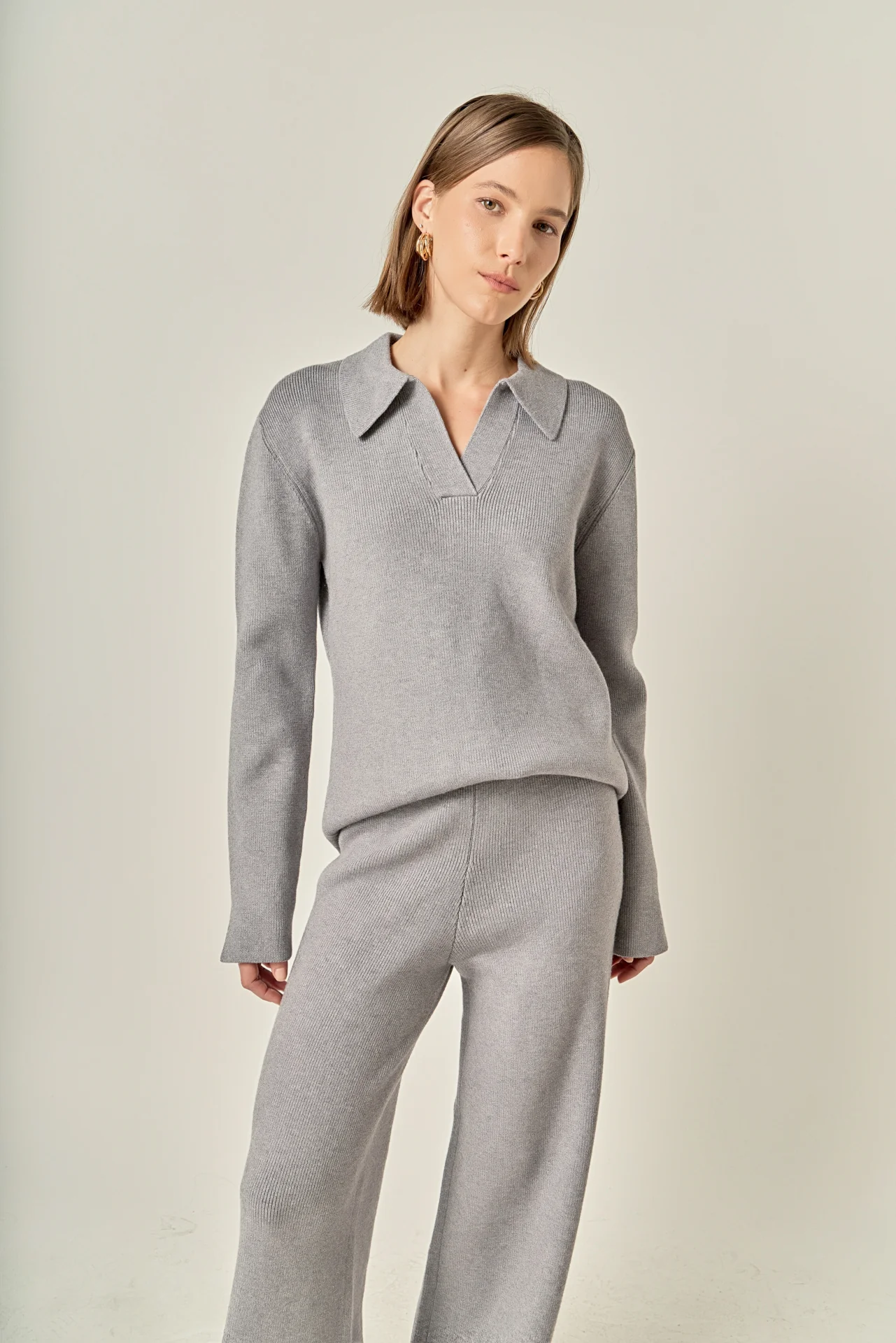 Collared Knit Sweater - Image 21