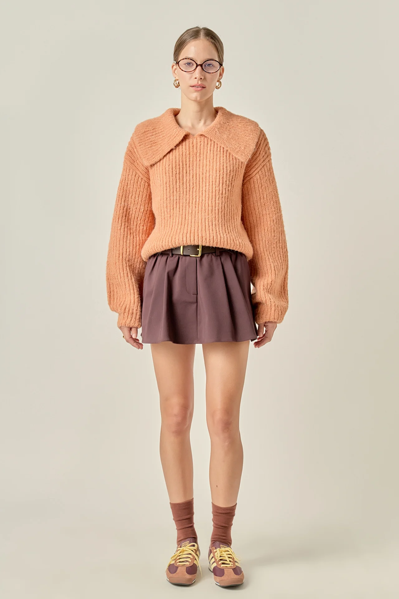 Collared Rib Chunky Sweater - Image 3