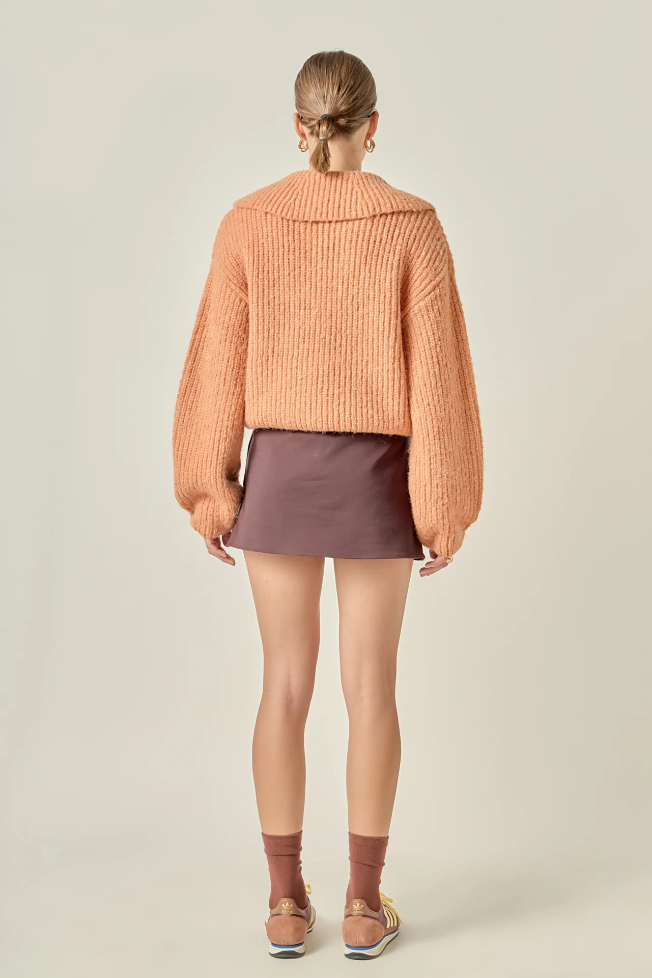 Collared Rib Chunky Sweater - Image 4