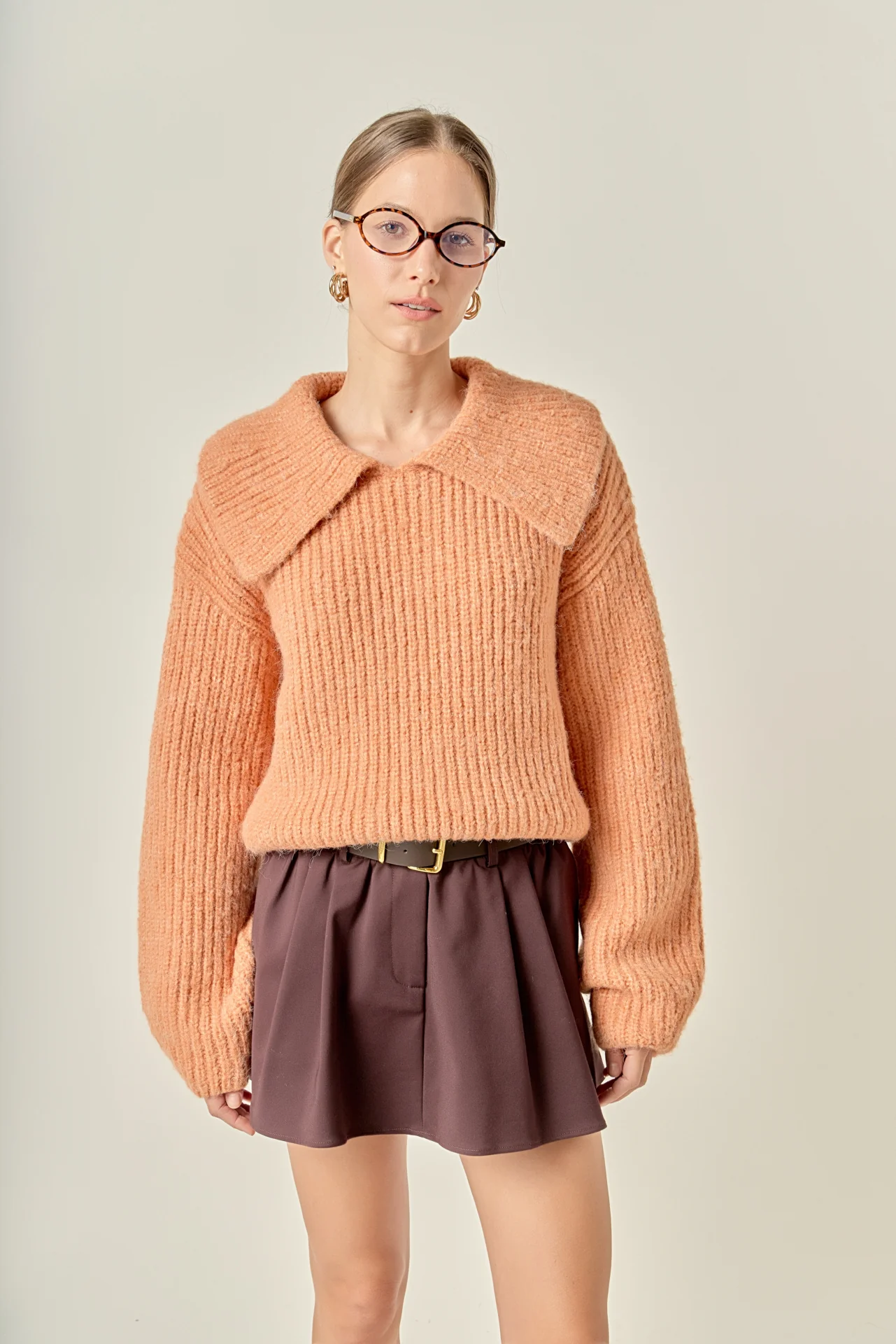 Collared Rib Chunky Sweater - Image 5