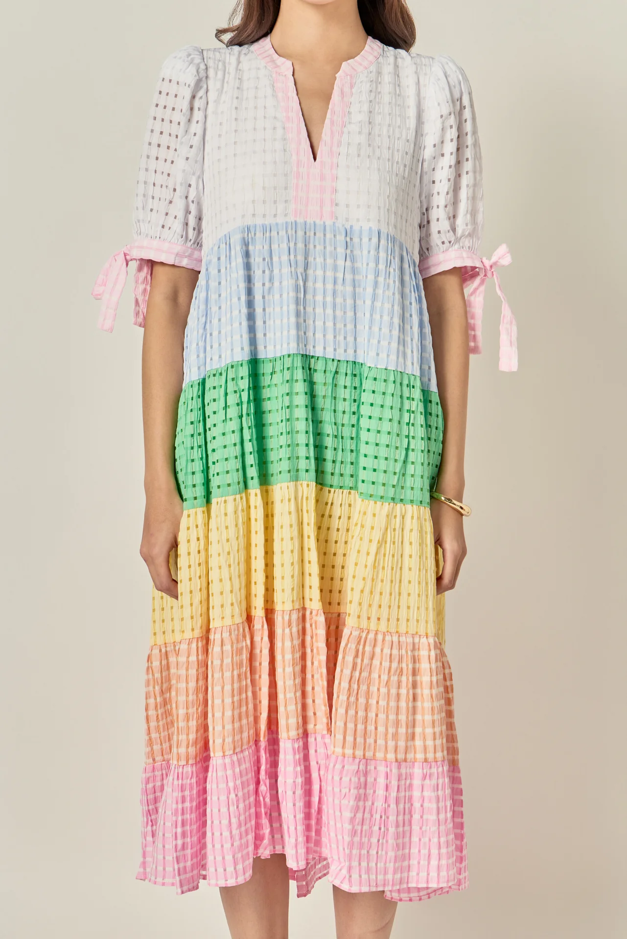 Sunni Color Block Midi Dress - Image 2