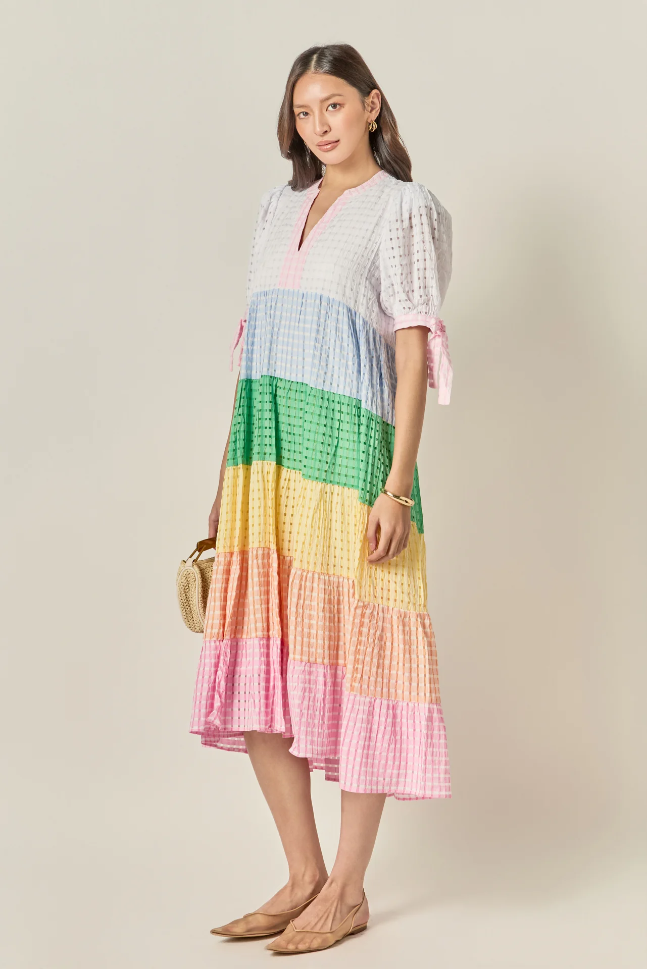 Sunni Color Block Midi Dress - Image 4